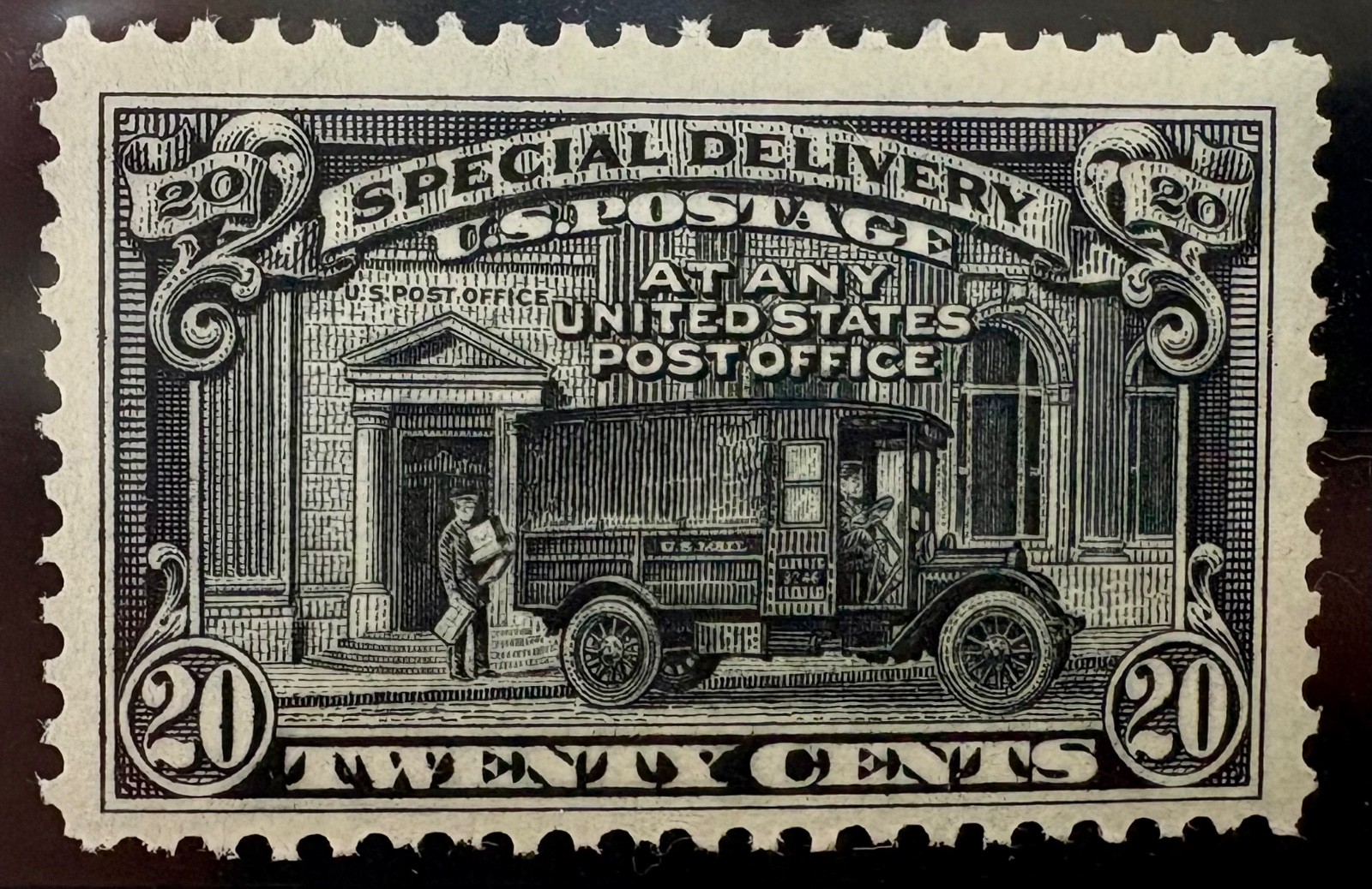 1925 20 c, Special Delivery, Post Office Truck, Scott E14, MNH, Make an offer!