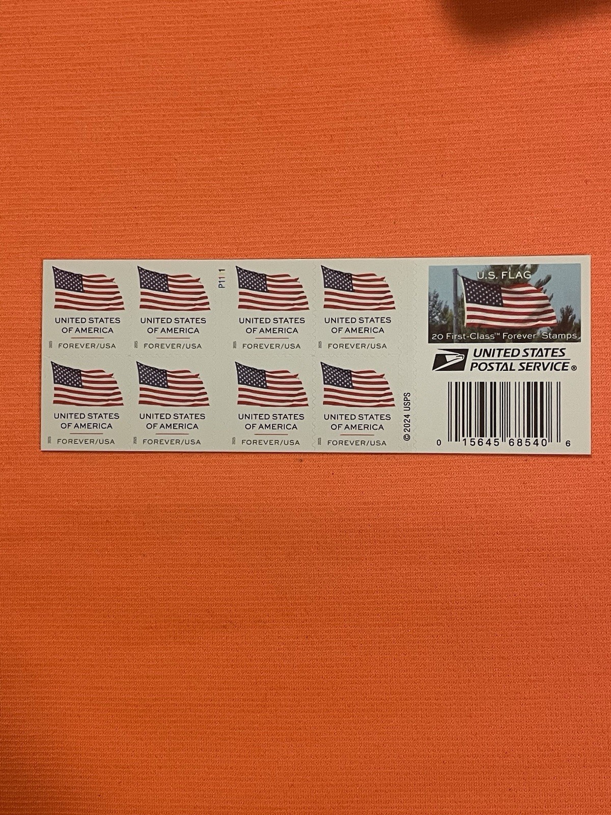 USPS Forever Stamps – U.S Flags (2024) Full Sheet Of 20 Stamps MNH