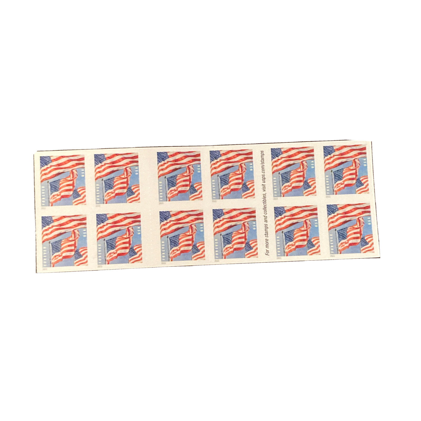 Stamps Mint US Flags Booklet Pane of 20 Forever Stamps Scott# 5659a stamp