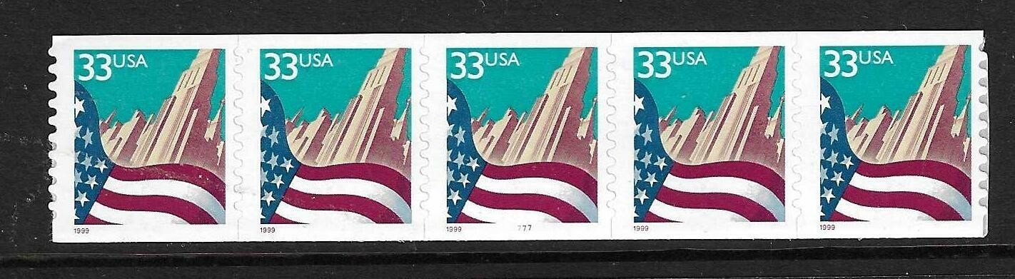 USA SC # 3281 Flag And The City PNC . MNH