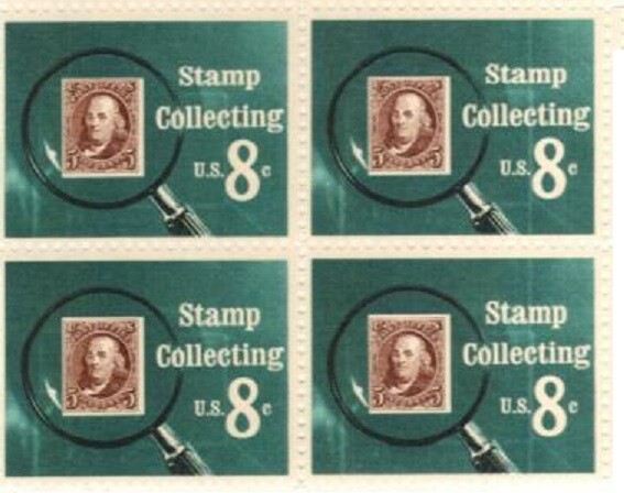 STAMP COLLECTING–Block of 4 Collectible Unused 1972 Stamps-FREE SHIP