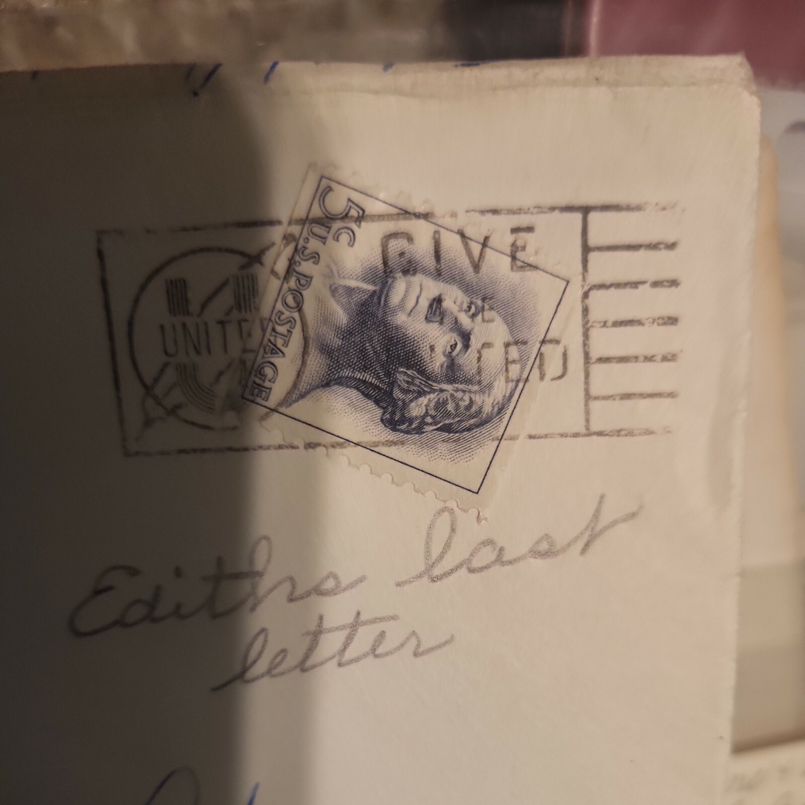 Washington Us Postage Stamp White And Black from 1960