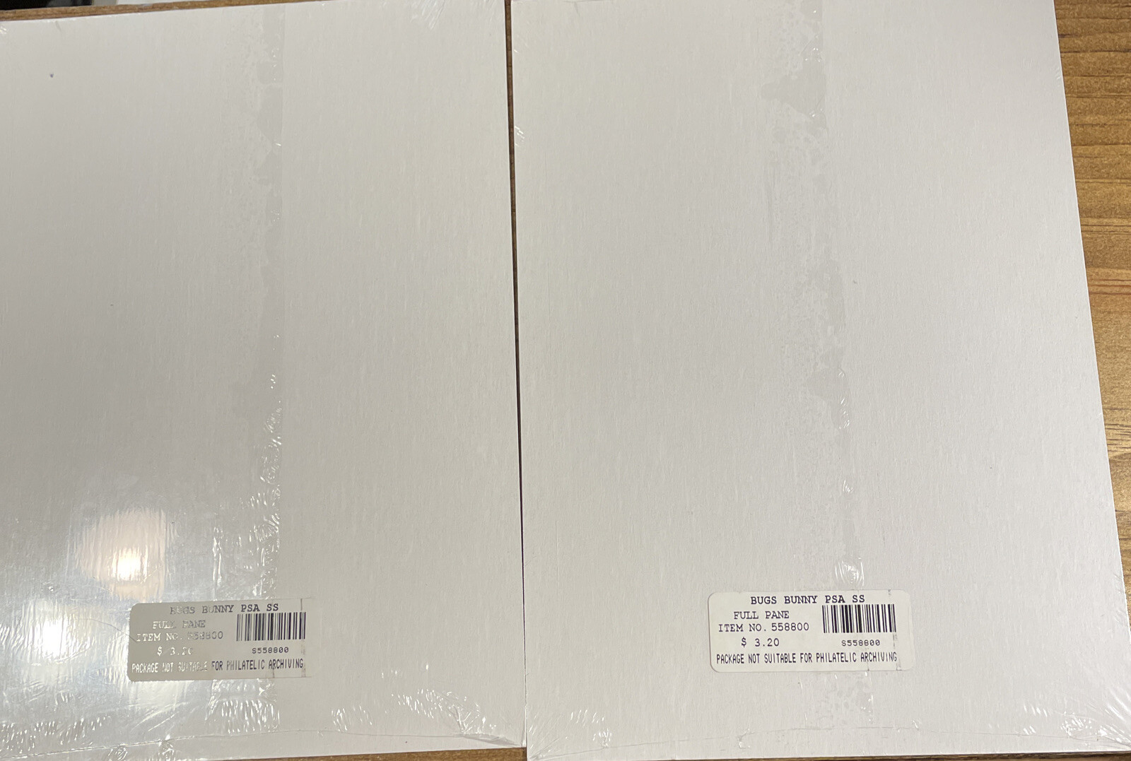 2 Packs Bugs Bunny Looney Tunes 32 Cent Postage stamps sealed never opened
