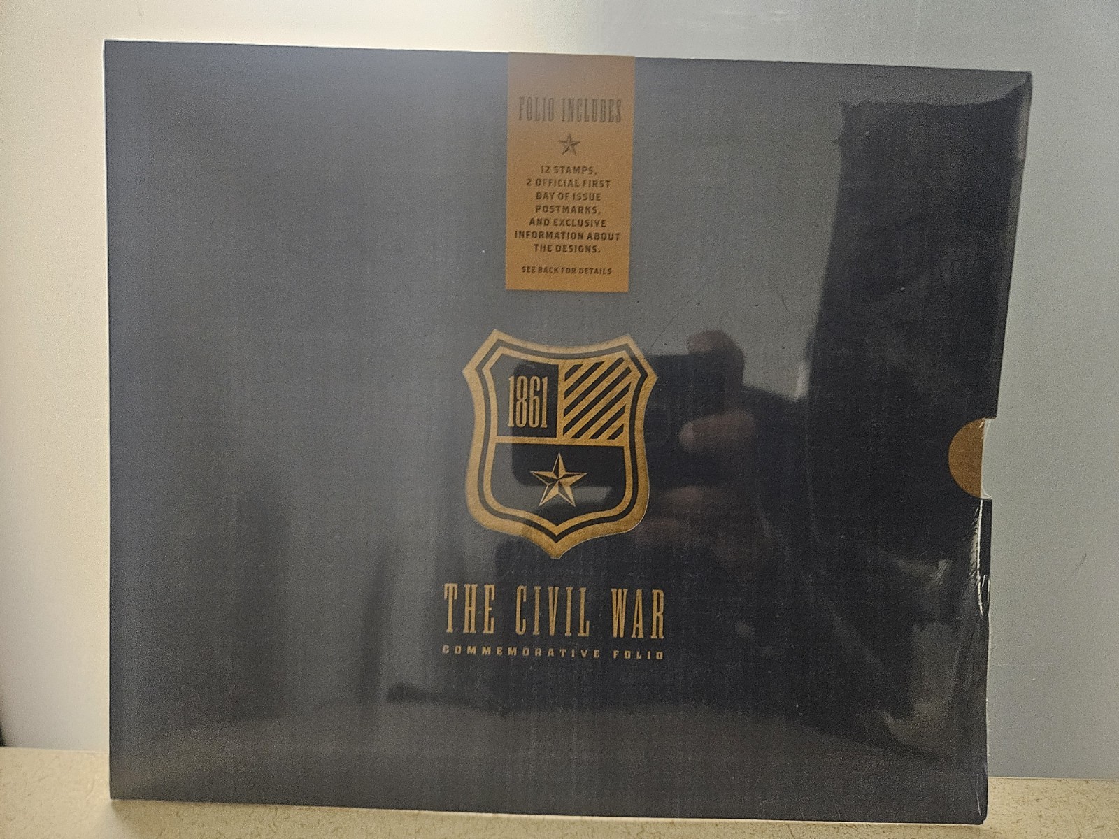 USPS 1863 THE CIVIL WAR COMMEMORATIVE FOLIO 12 STAMPS 2 FIRST DAY ISSUE SEALED
