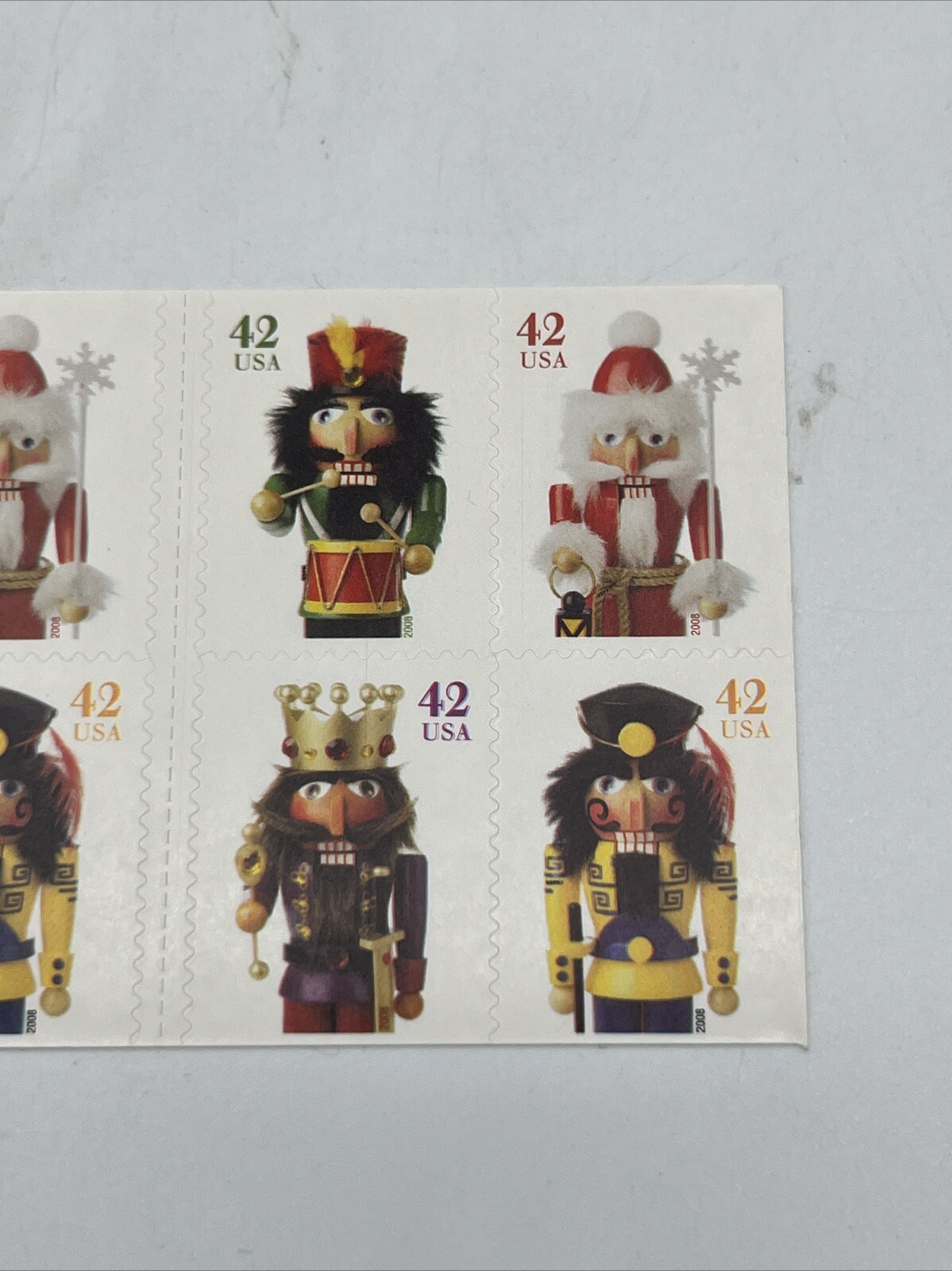 US Stamp Scott #4363b 42 Cent Nutcrackers Booklet Pane of 20 MNH 2008