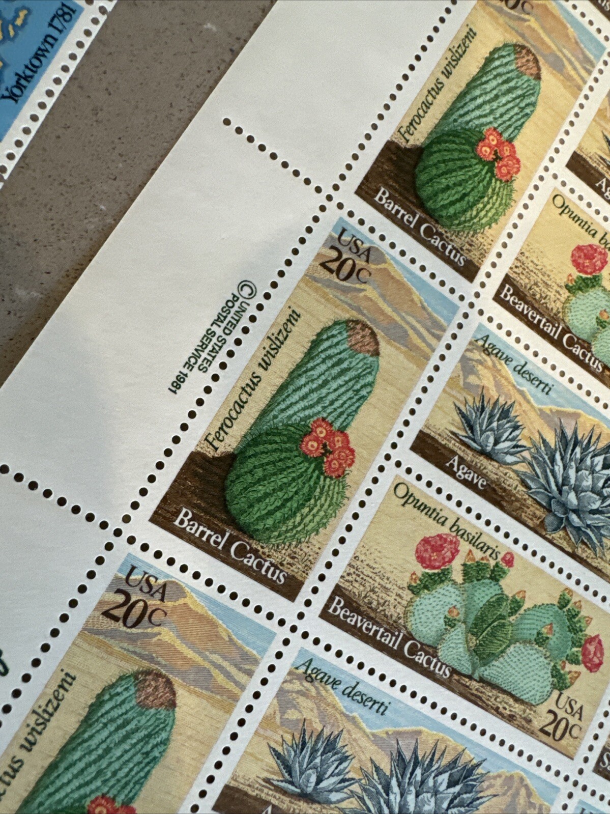 US Stamps Postage Sheets 6 Full Unused Mint Condition