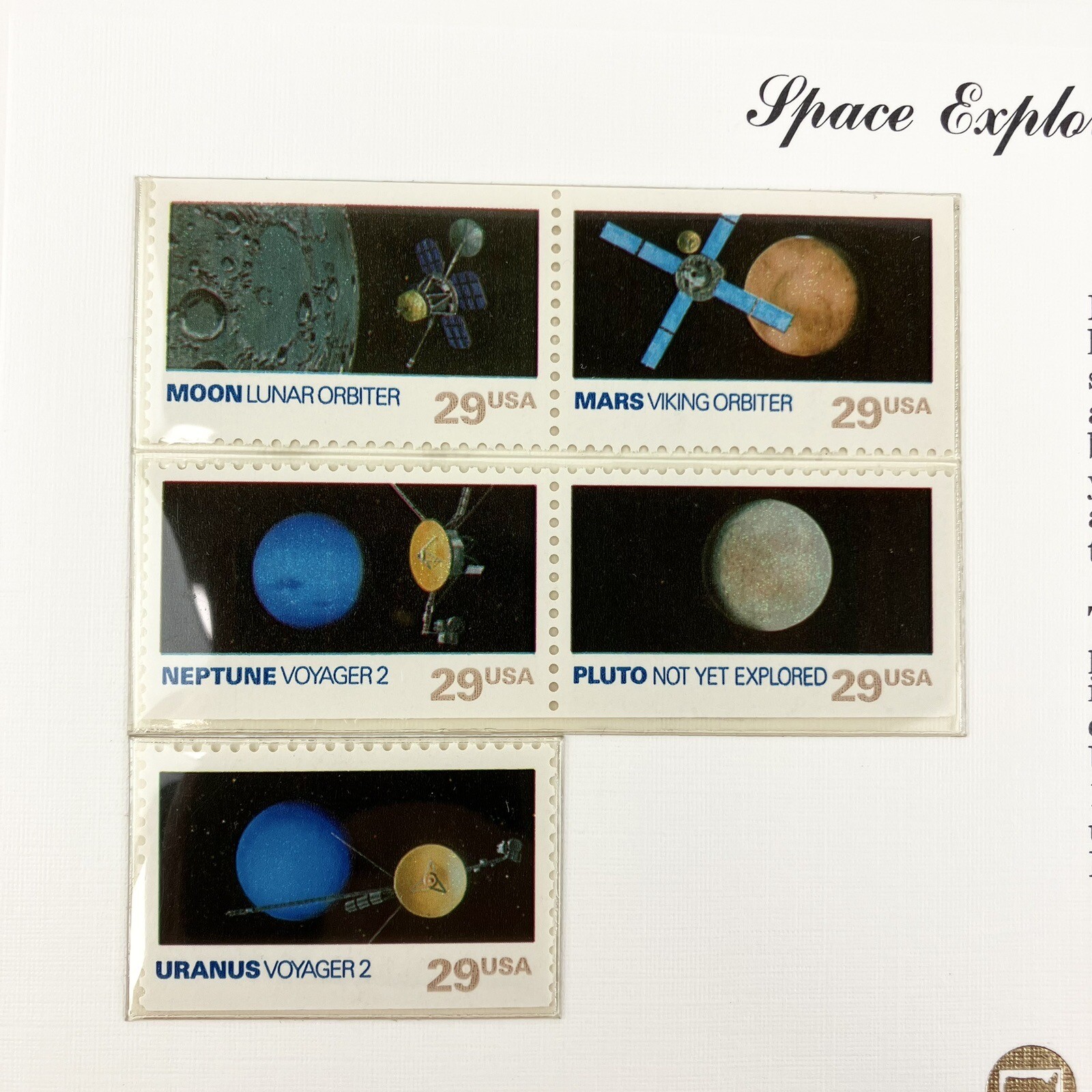 Don Adair Space Exploration Shuttle Postage Stamp Art USPS Farmable Gift 1991