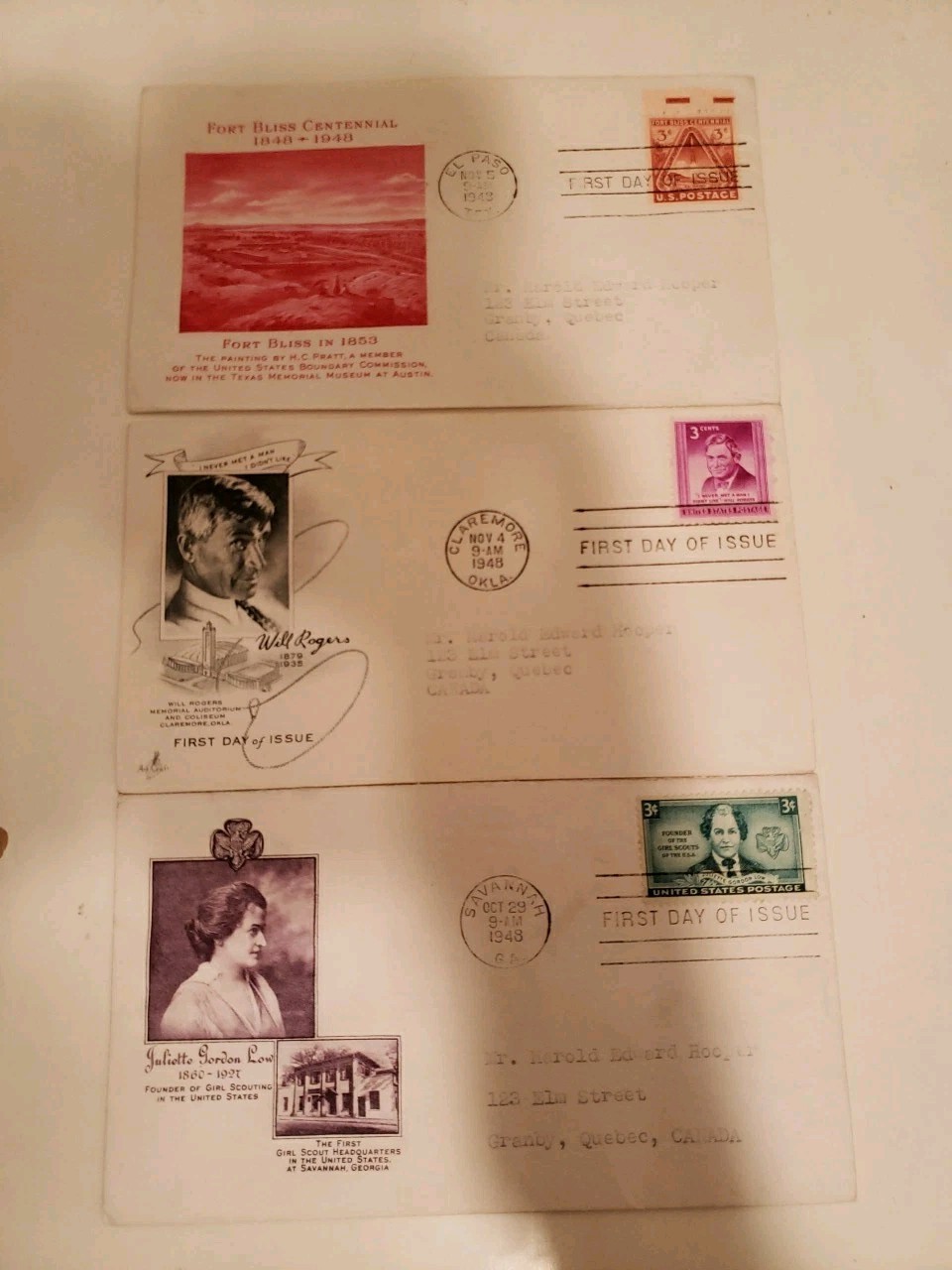 Lot of 38 — First Day Cover Issue Stamp FDC — 1948’s Mix Lot