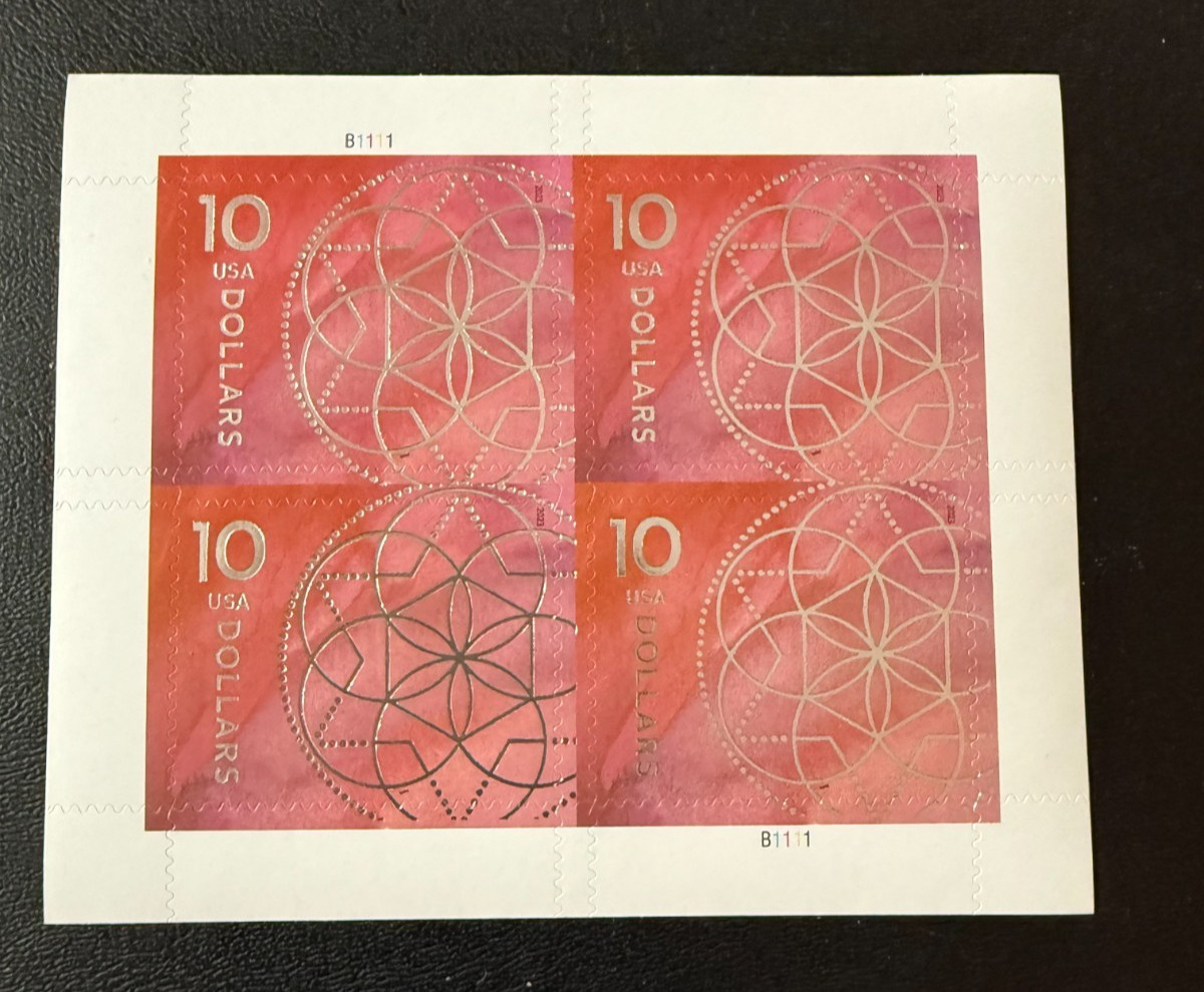 U.S. Definitive $10, $5, $2, & $1 Sheets