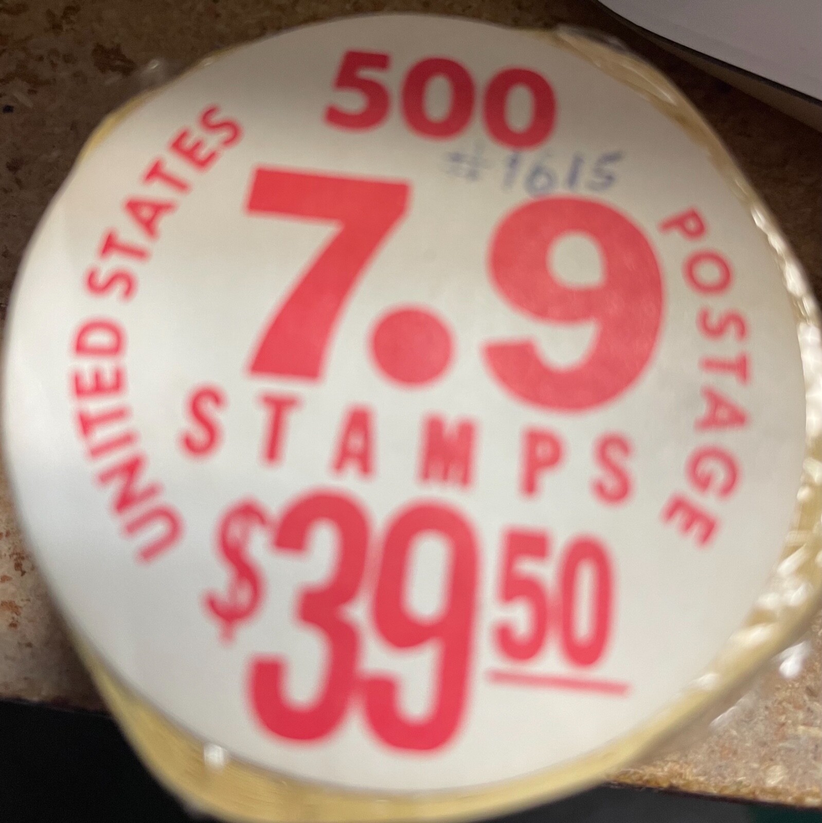 RARE 1976 7.9 CENT STAMPS 500 STAMP COIL ROLL ORIGINAL WRAPPING BEAT THE DRUM