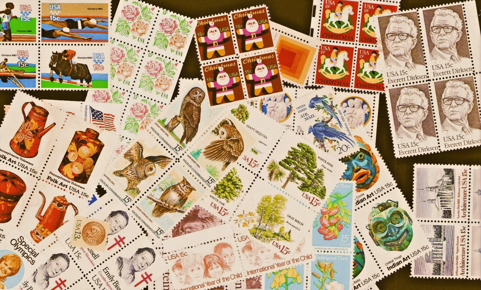 U.S. DISCOUNT POSTAGE LOT OF 1000 15¢ STAMPS FACE Value $150.00 for $100