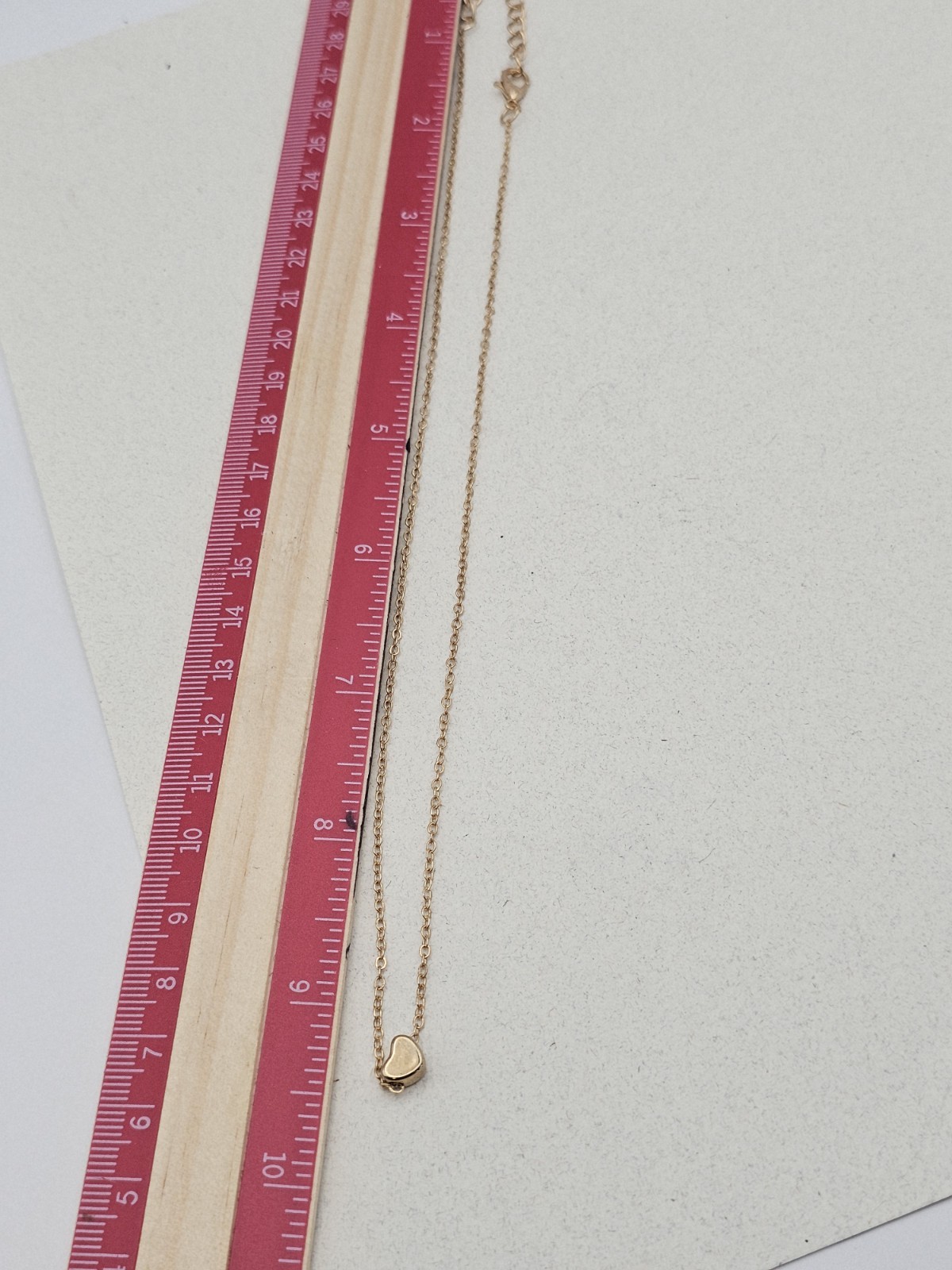 Gold Floating Heart 14K – Gold Metal 16-18″ Adj Chain Necklace 💕💕💕