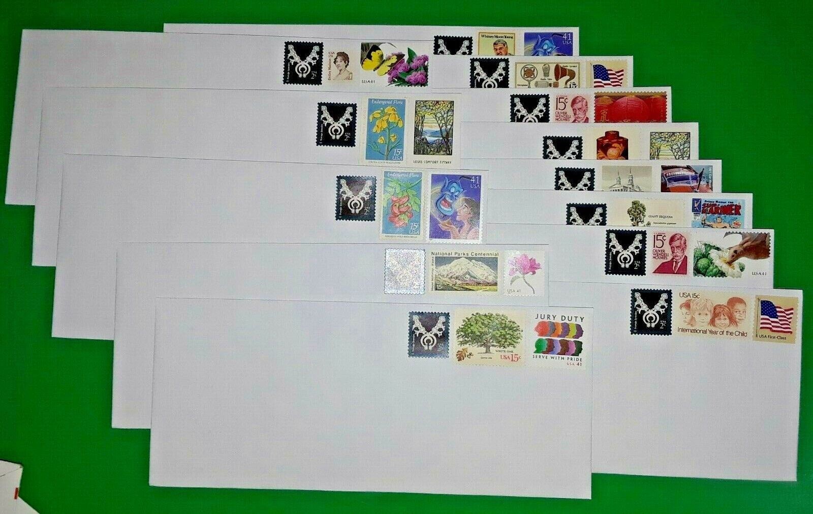 100 #10 Pull & Seal Security White Wove 24lb Envelopes 68¢ Combination / Forever