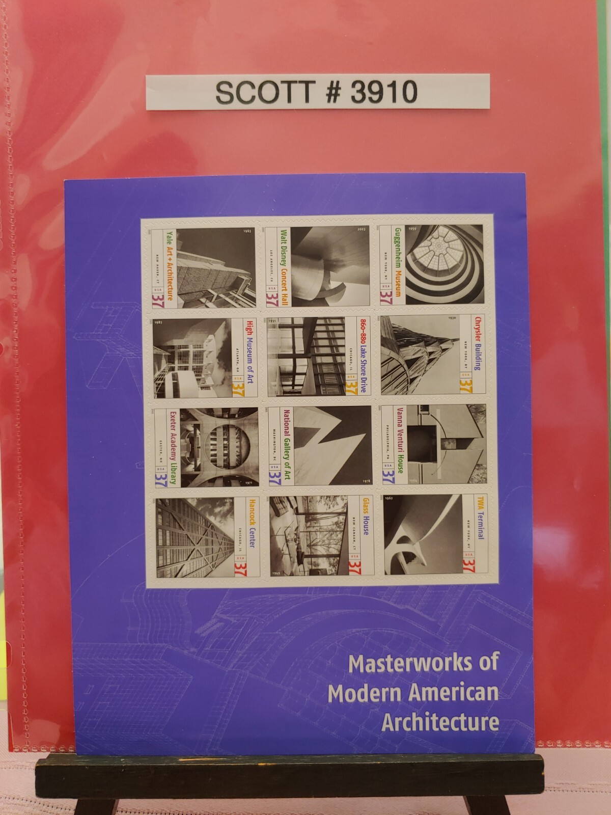 Scott # 3910 Masterworks of Modern American Architecture – USPS Postage Stamps