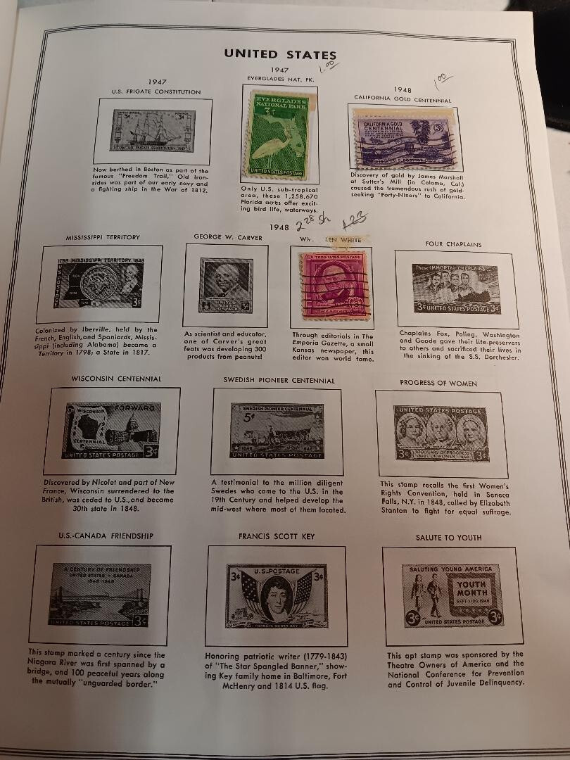 COLLECTORS BOOK OF Postage Stamps NOT 100% FULL VARIOUS OF ALL KIND 1947 AND UP