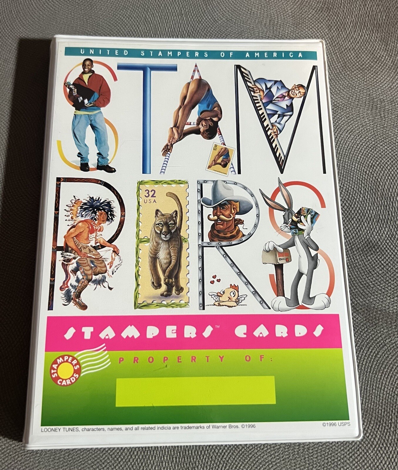1996 USPS Stampers Starter Kit Binder And Case