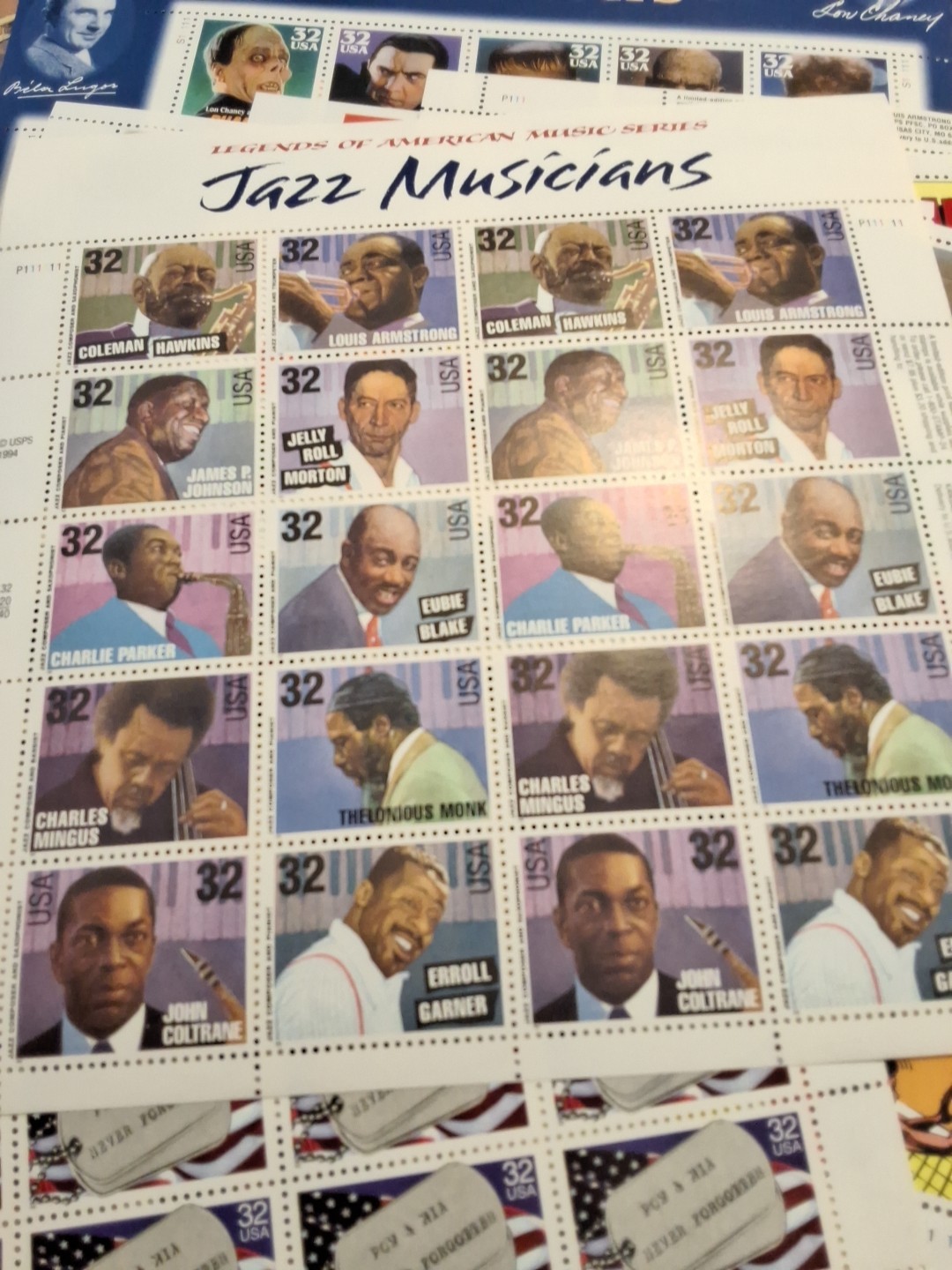 $147.20 FV Unused U.S. 32 Cent Stamps MNH Sheets Good Variety + Free Ship