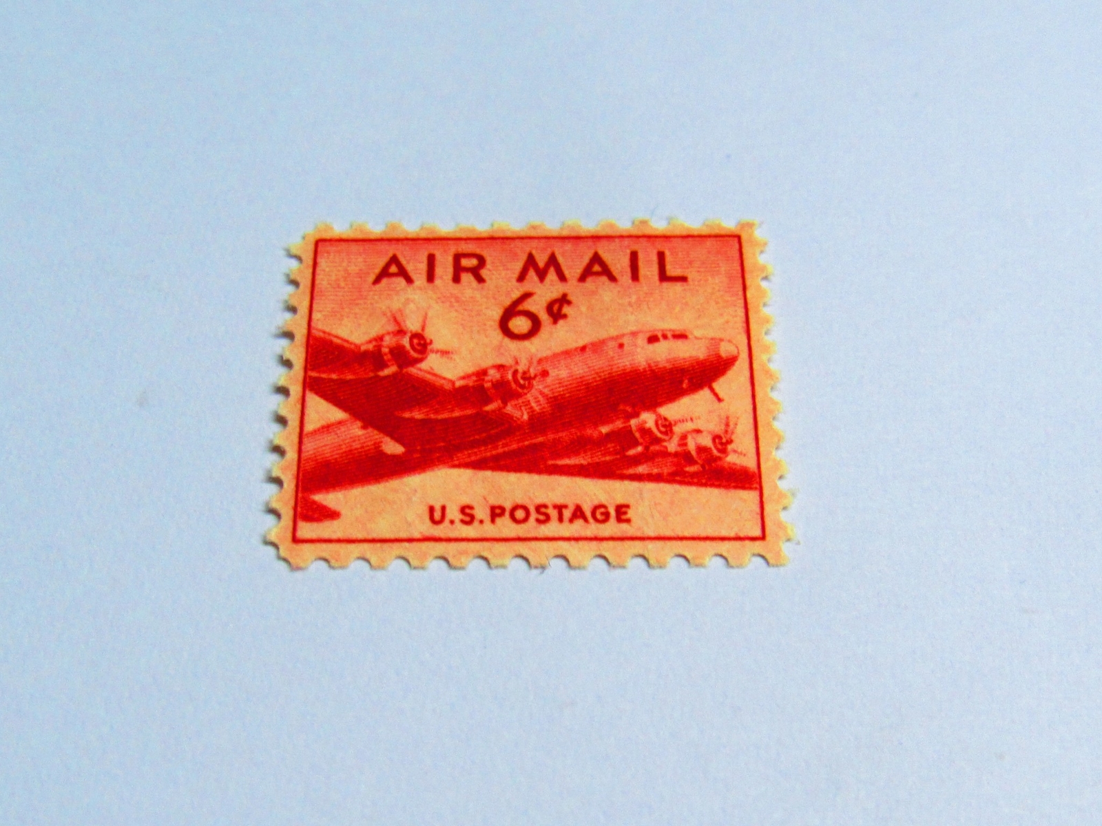 COOL PSE Certified Stamp! 1949 U.S. POSTAGE Air Mail 6¢ Stamps STP-122-IB