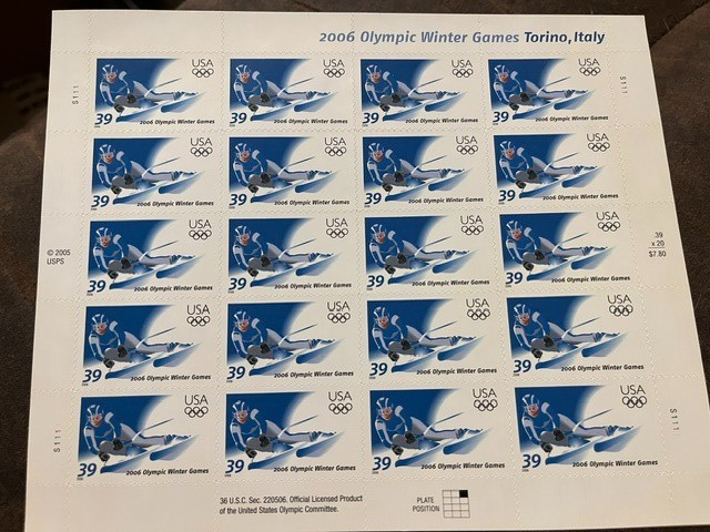 3995 Olympic Winter Games 2006. 39c full sheet of 20. MNH. free shipping