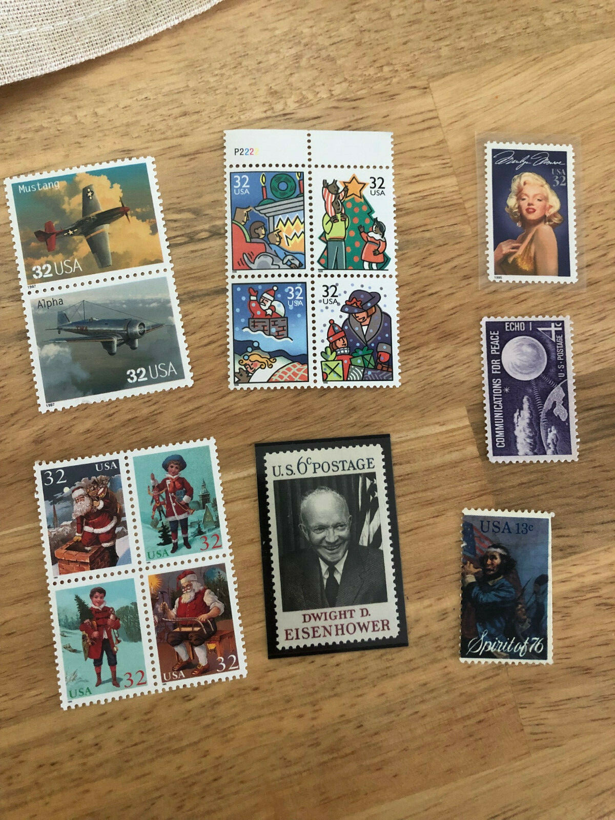 14 Commemorative US Postage Stamps from 1995-1998