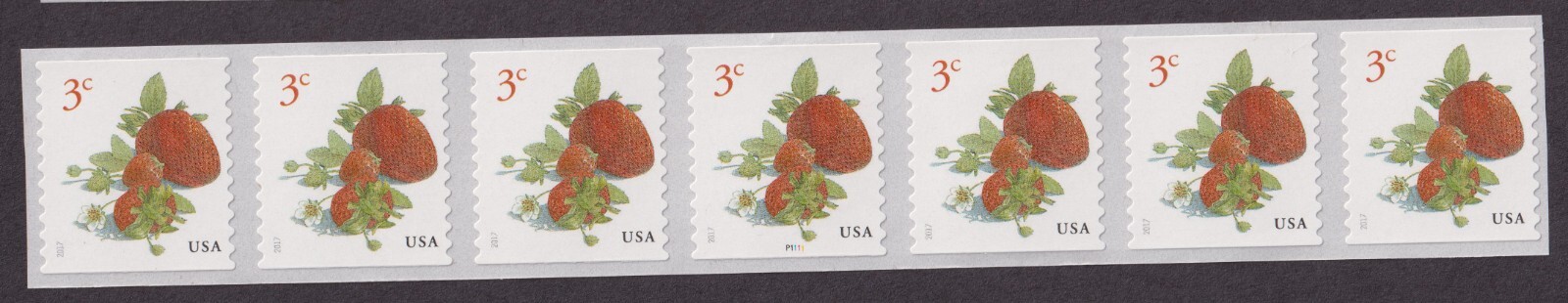 Scott #5201 Strawberries (3¢) 20 Coil Stamps – MNH