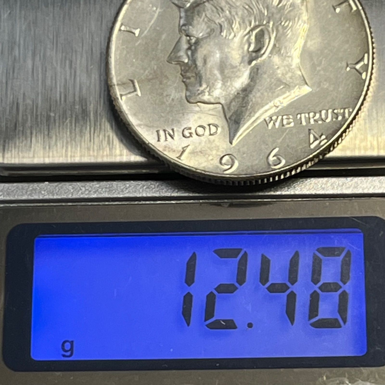 1964 Kennedy Half Dollar 90% Silver First Year Large Silver Coin USA Management