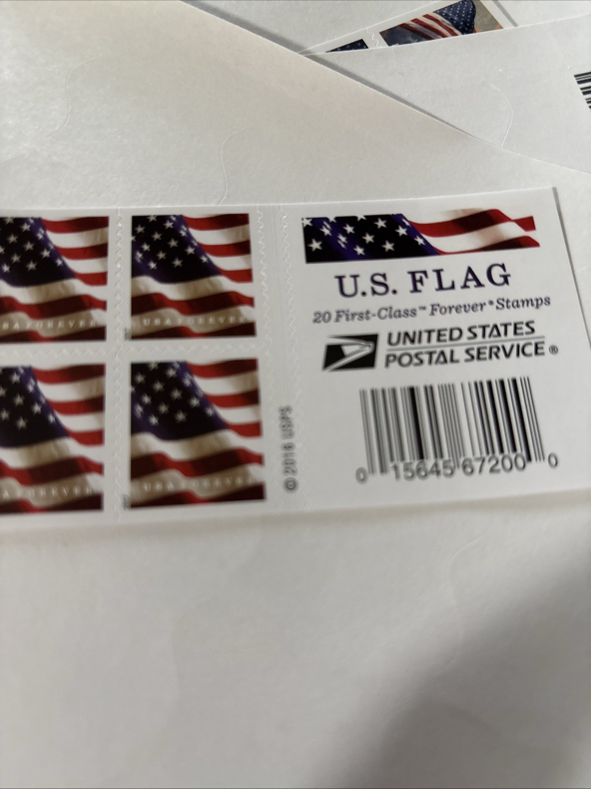 20 Forever Stamps US flag 2016
