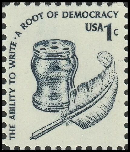 USA 1977 – THE ABILITY TO WRITE – A ROOT OF DEMOCRACY – MNH Stamp – Scott #1581