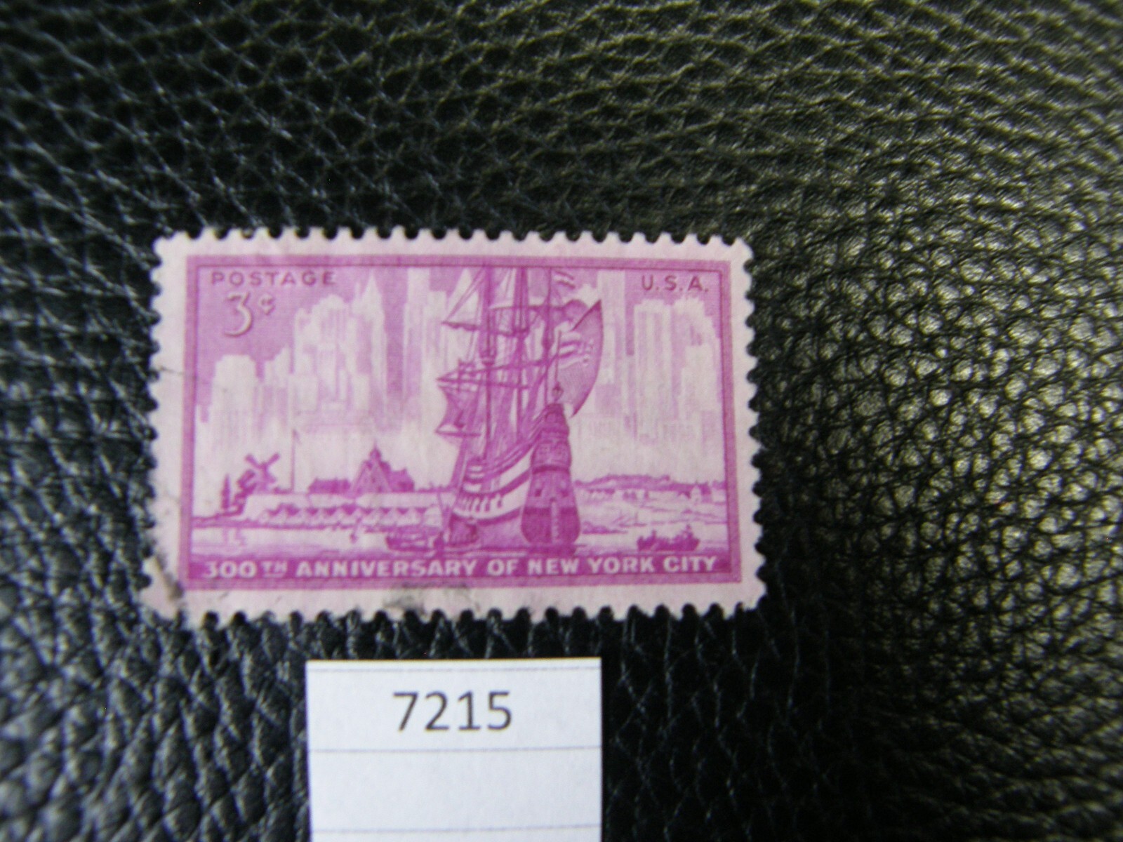 7215) One: 1953 300th Anniversary of New York City 3 Cent US Postage Stamp