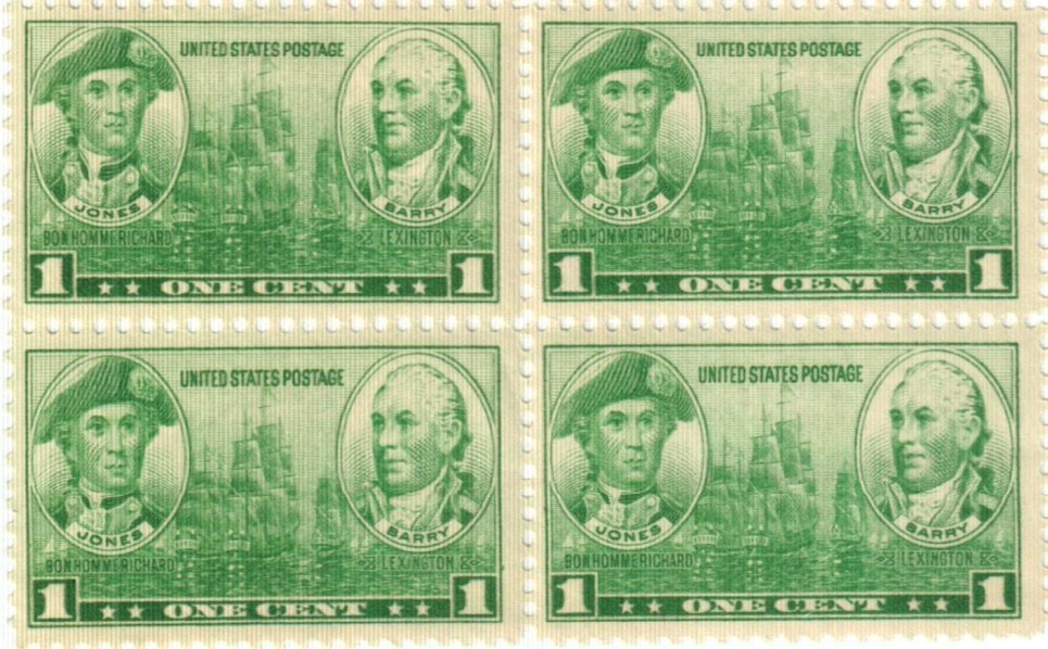 US 1¢ Army Navy Jones & Barry Flagship Alfred Postage Stamp #790 Pack of 100