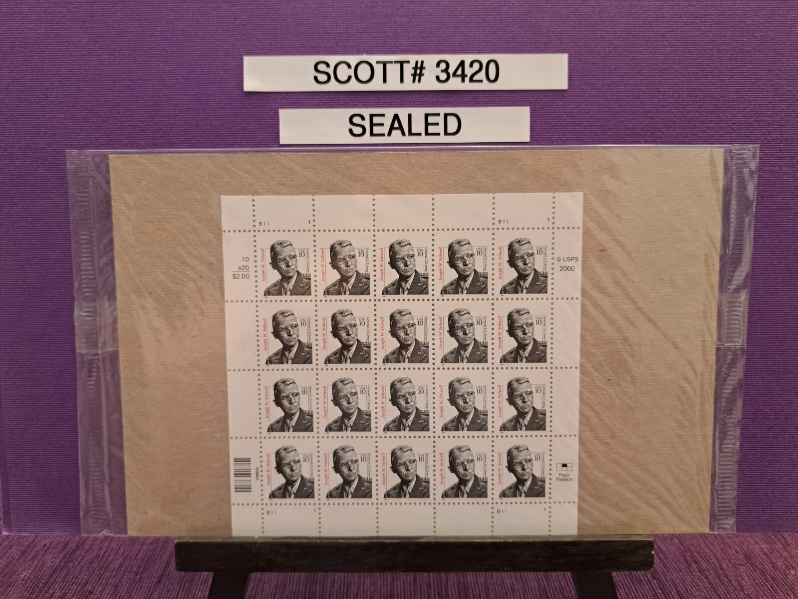 Scott # 3420 General Joseph W. Stilwell U.S. Army – USPS Postage Stamps