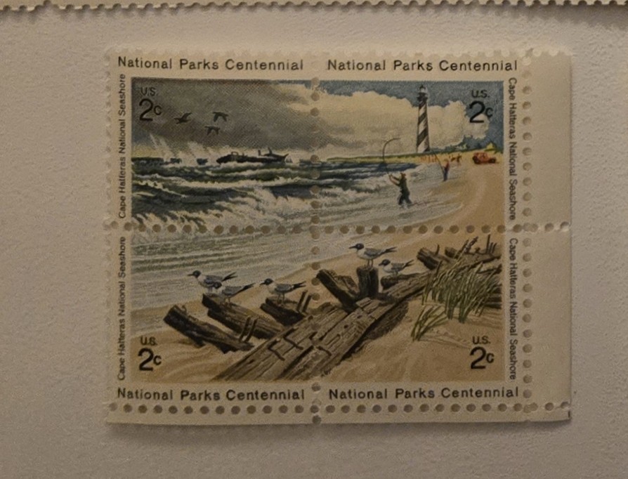 US 2 Cent National Parks Centennial. Block of 4. MNH