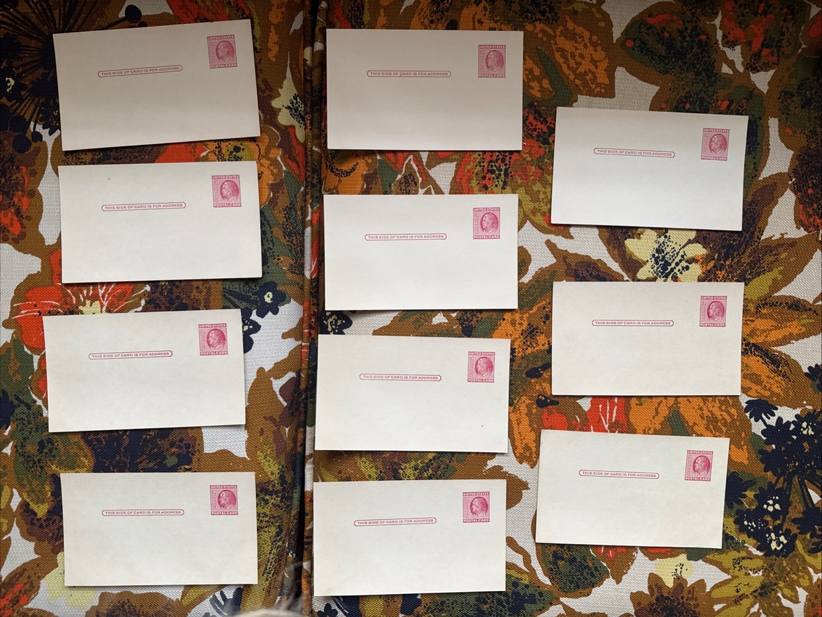 2 Cent Postal Card Benjamin Franklin Set Of 11 Unused