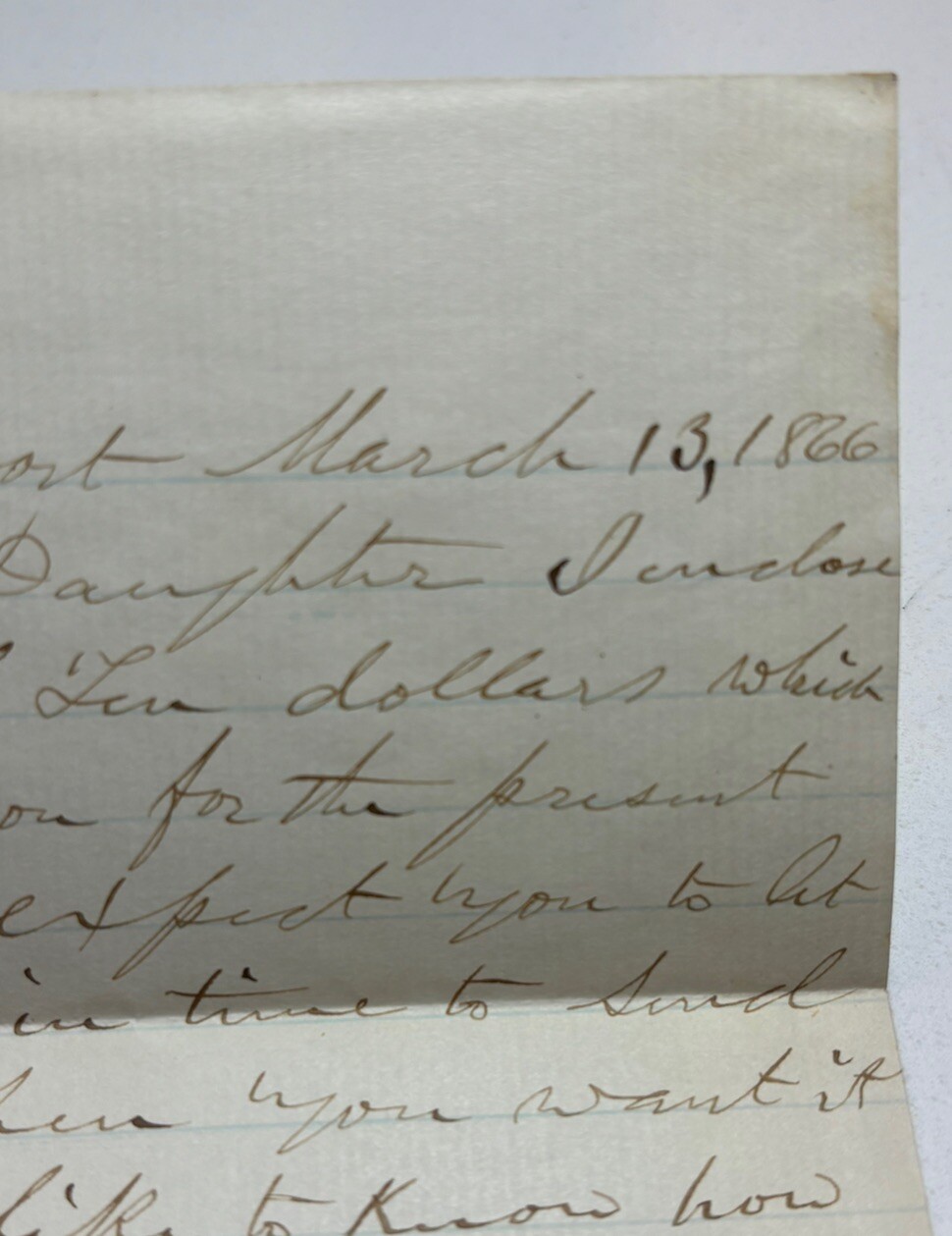 US STAMP: #64b – 1861 WASHINGTON 3 Cent – Rose Pink – On Envelope w/1866 Letter