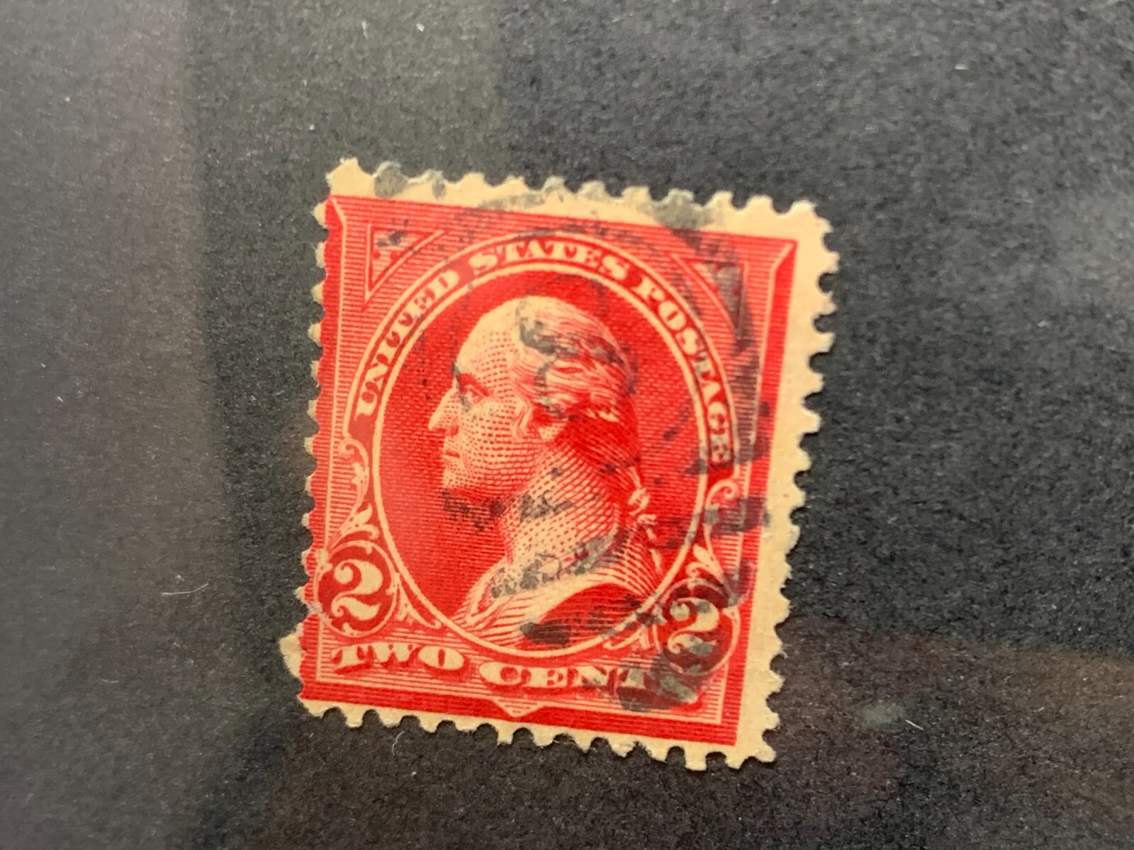USA Stamps Scott 252, 2c Washington Type III Carmine , Used (1x)