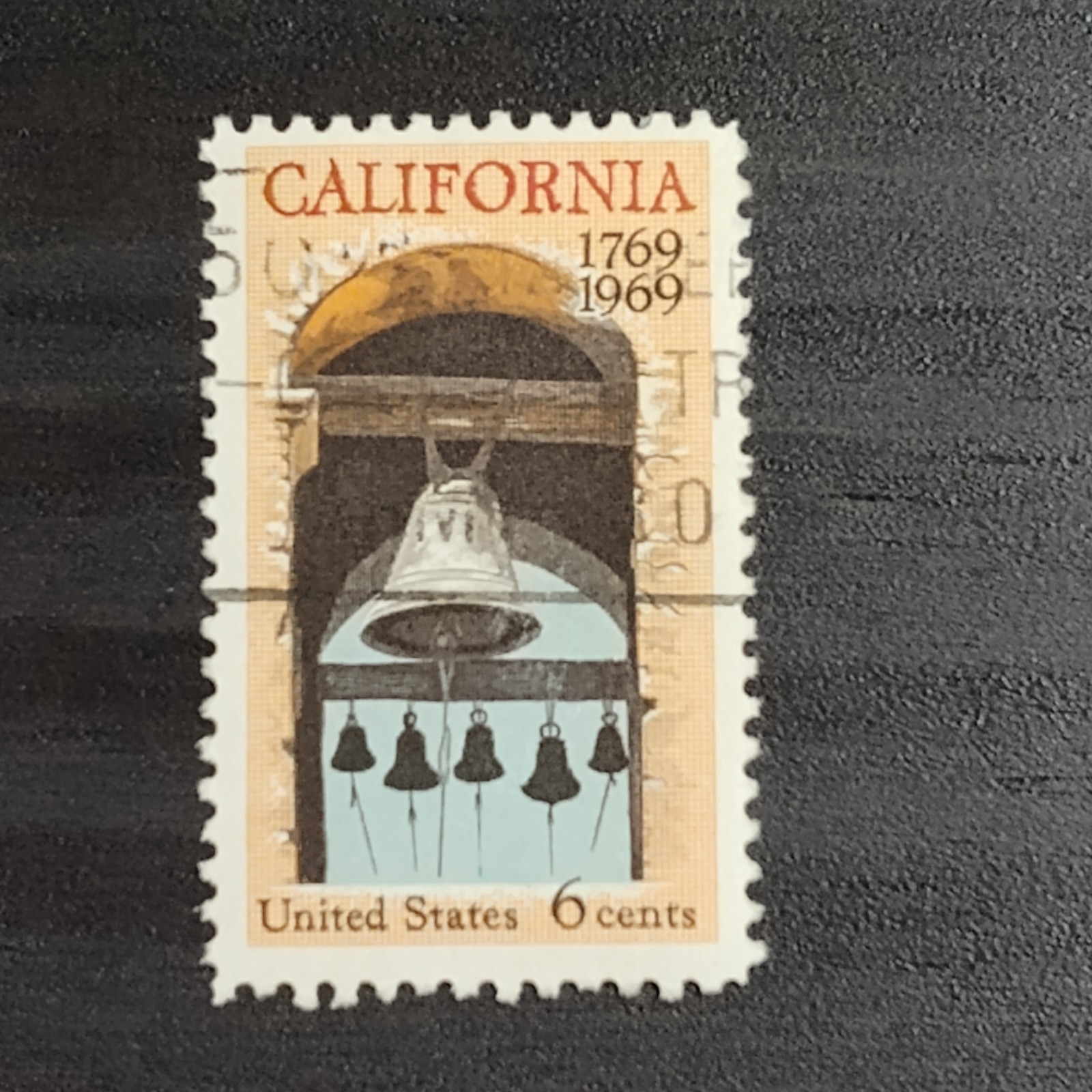 1969: 6 Cents, California Settlement, Scott #1373 – Vintage USA Stamp