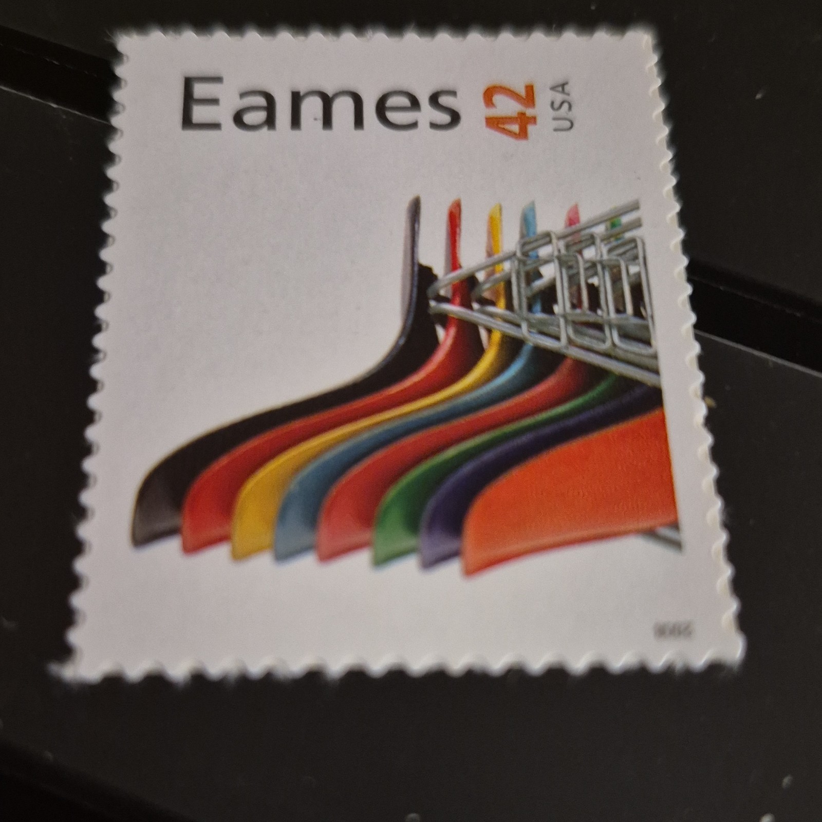 Eames Stacking Chairs Design 42 Cent USA Postage Stamp Multicolor
