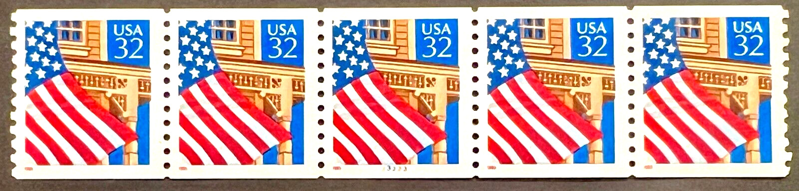 Scott#: 2913 – Flag over Porch 32¢ 1995 BEP PNC5 (P# coil, P# varies) MNHOG
