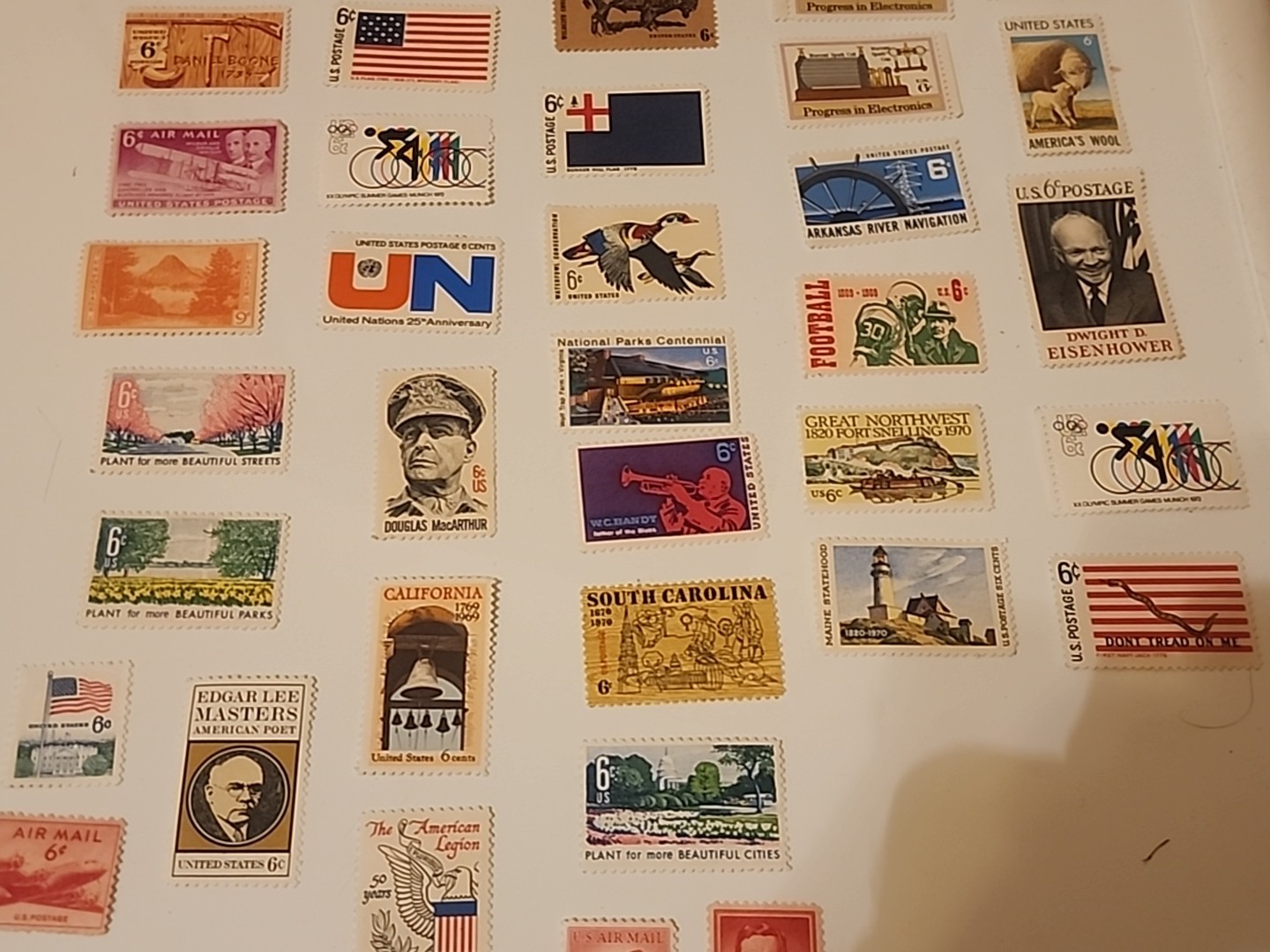 Vintage Mixed Lot of 105 Unused 13 & 6 Cent U.S. Post Office Postage Stamps