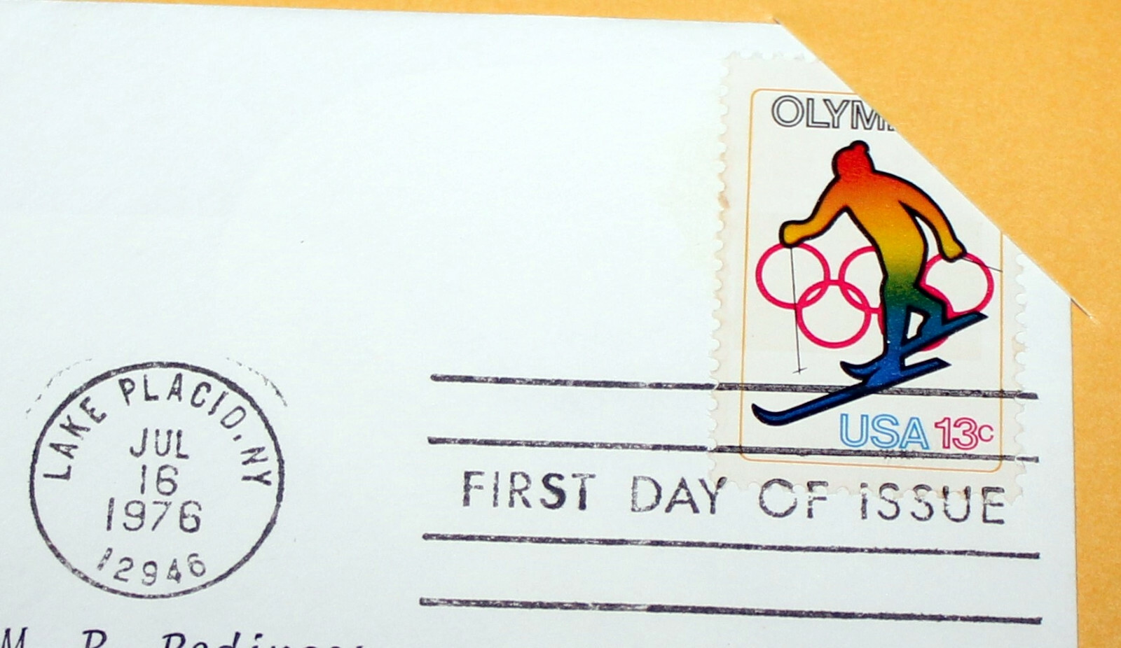 First Day of Issue Souvenir Page Olympic Games 1976 Stamp