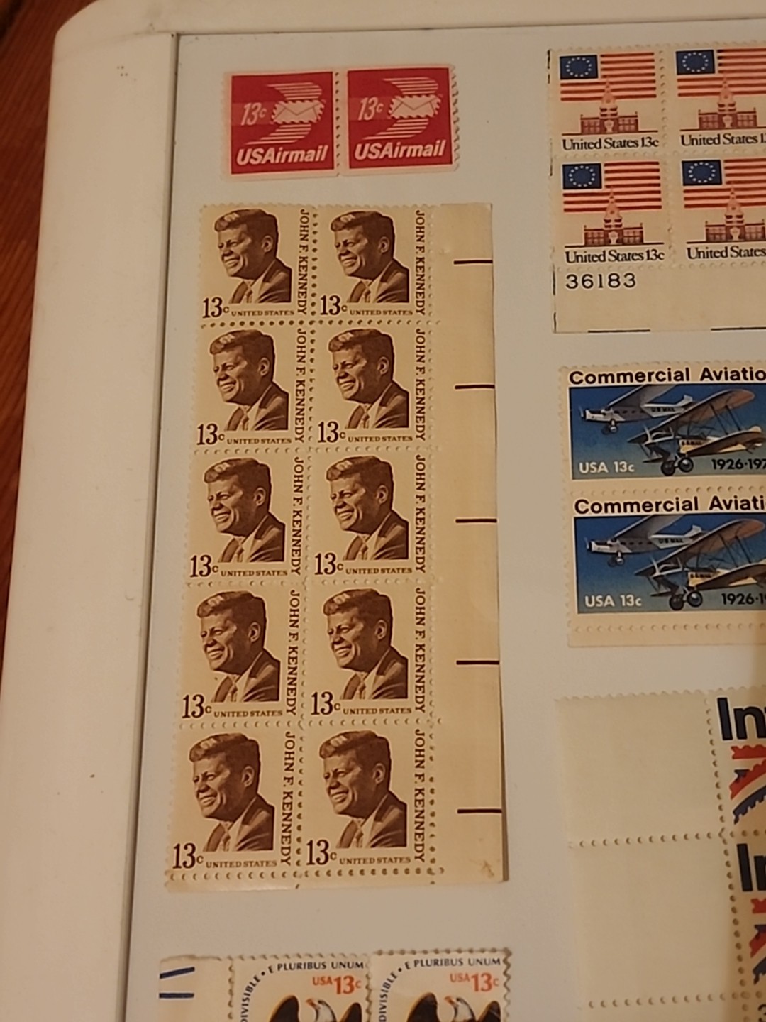 Vintage Mixed Lot of 105 Unused 13 & 6 Cent U.S. Post Office Postage Stamps