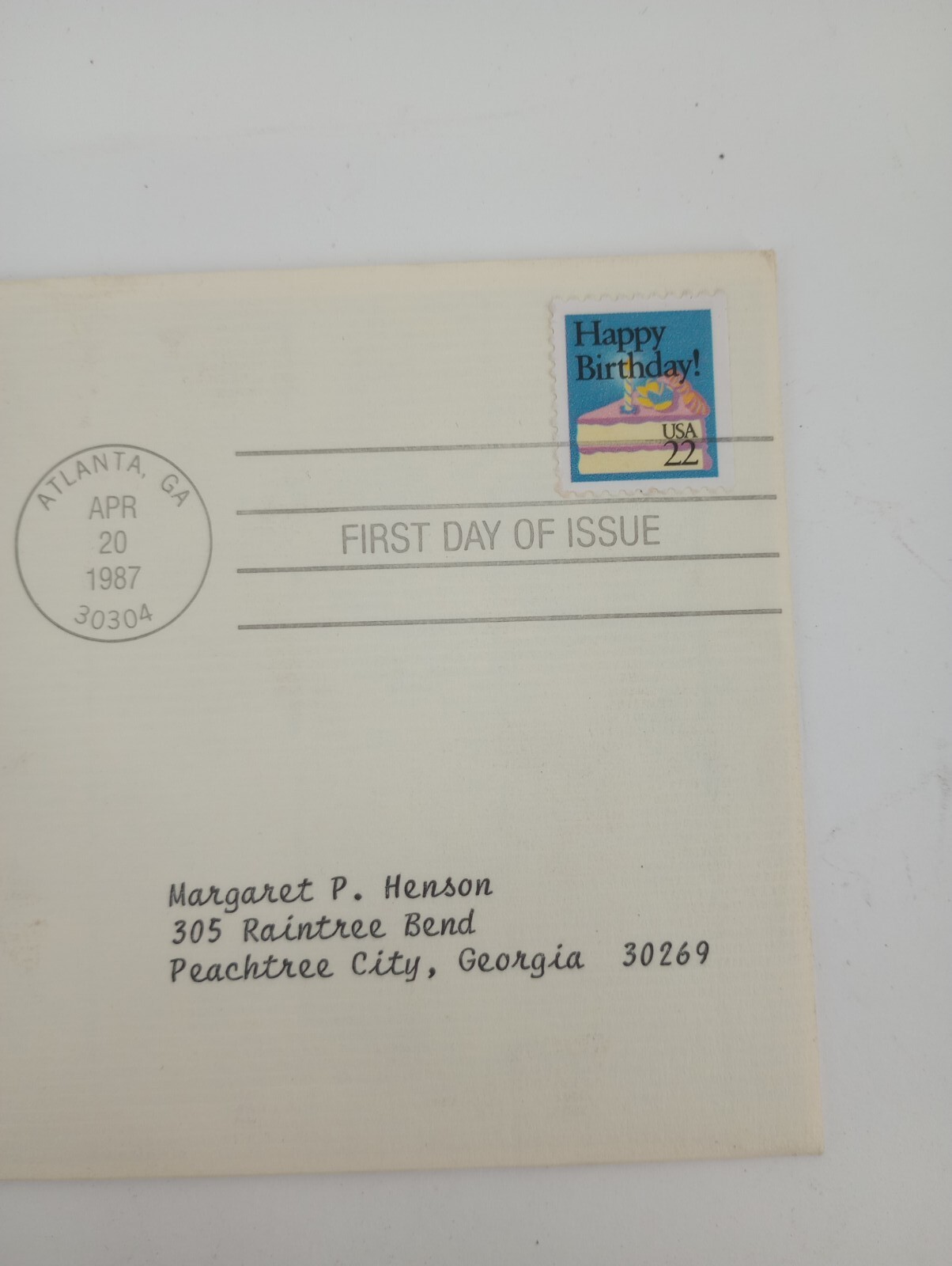 Set Of 2 – Special Messages 1987 FIRST DAY ISSUE 22 CENT STAMP GOLD