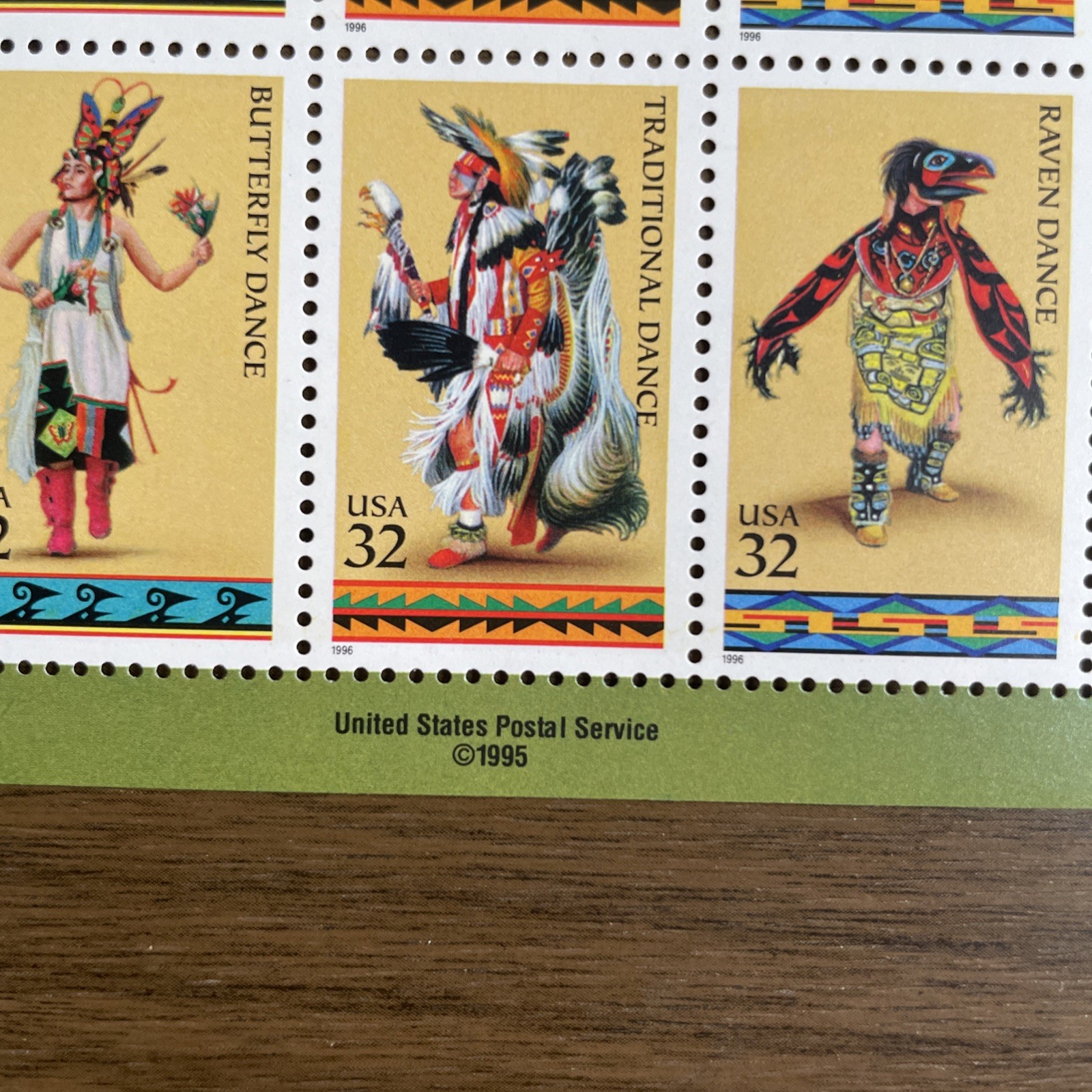 60 32¢ US Stamps of American Indian Dances Prehistorical Animas and POW MIA Lot