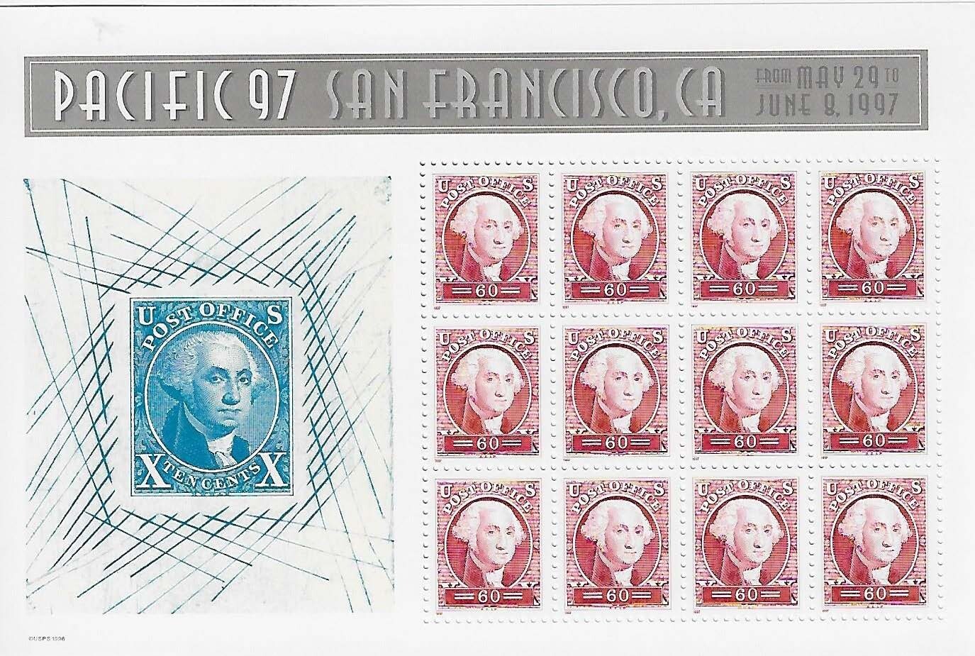 US Pacific 97 San Francisco 60c Stamp Scott #3140