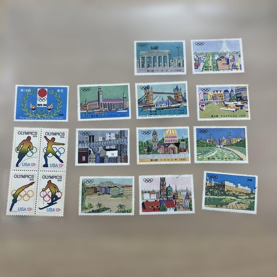 Olympic Commemorative Stamps Lot – Japan & International Stamp Set