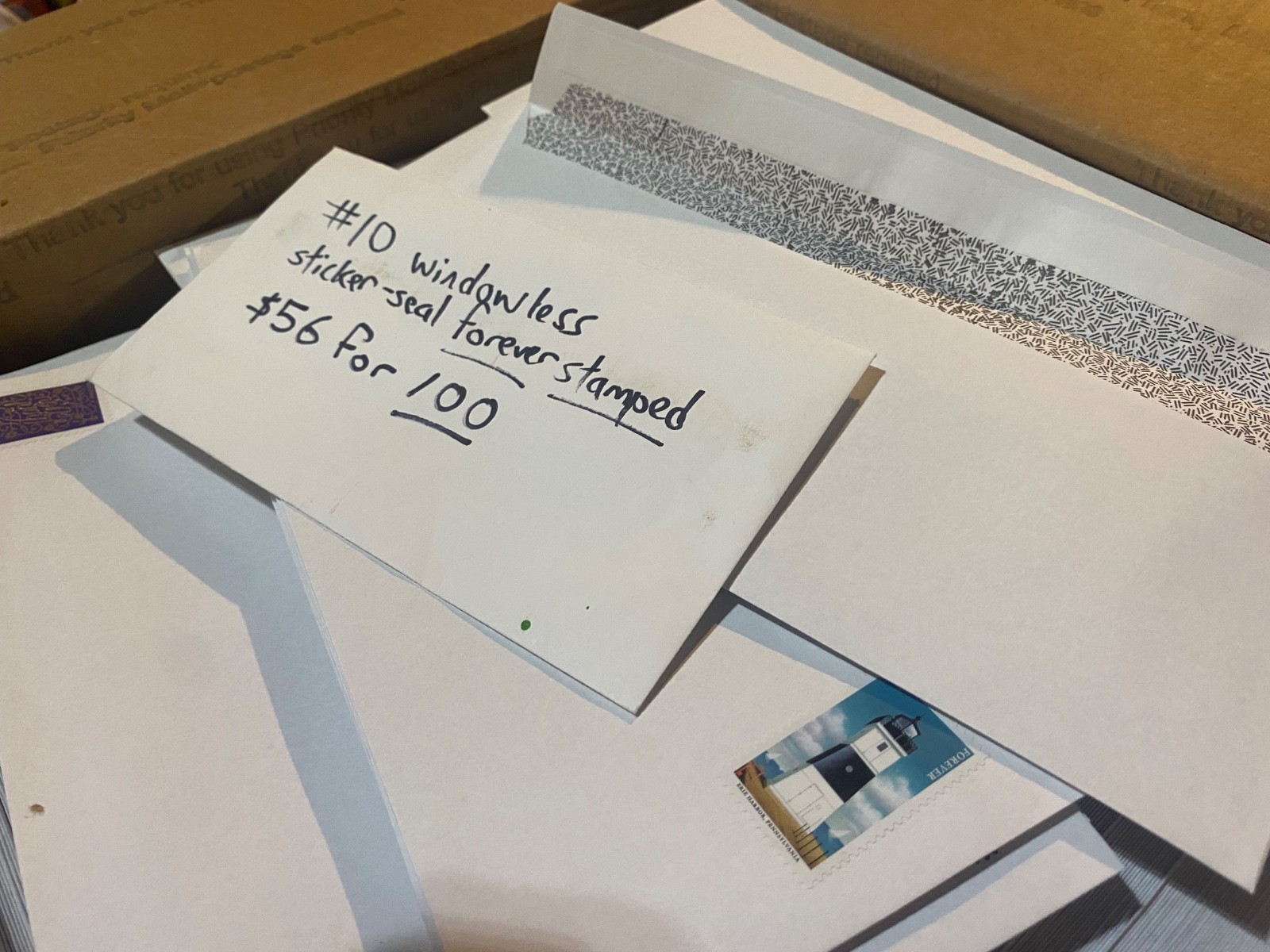 100 Forever-Stamped Envelopes Sweet Deal
