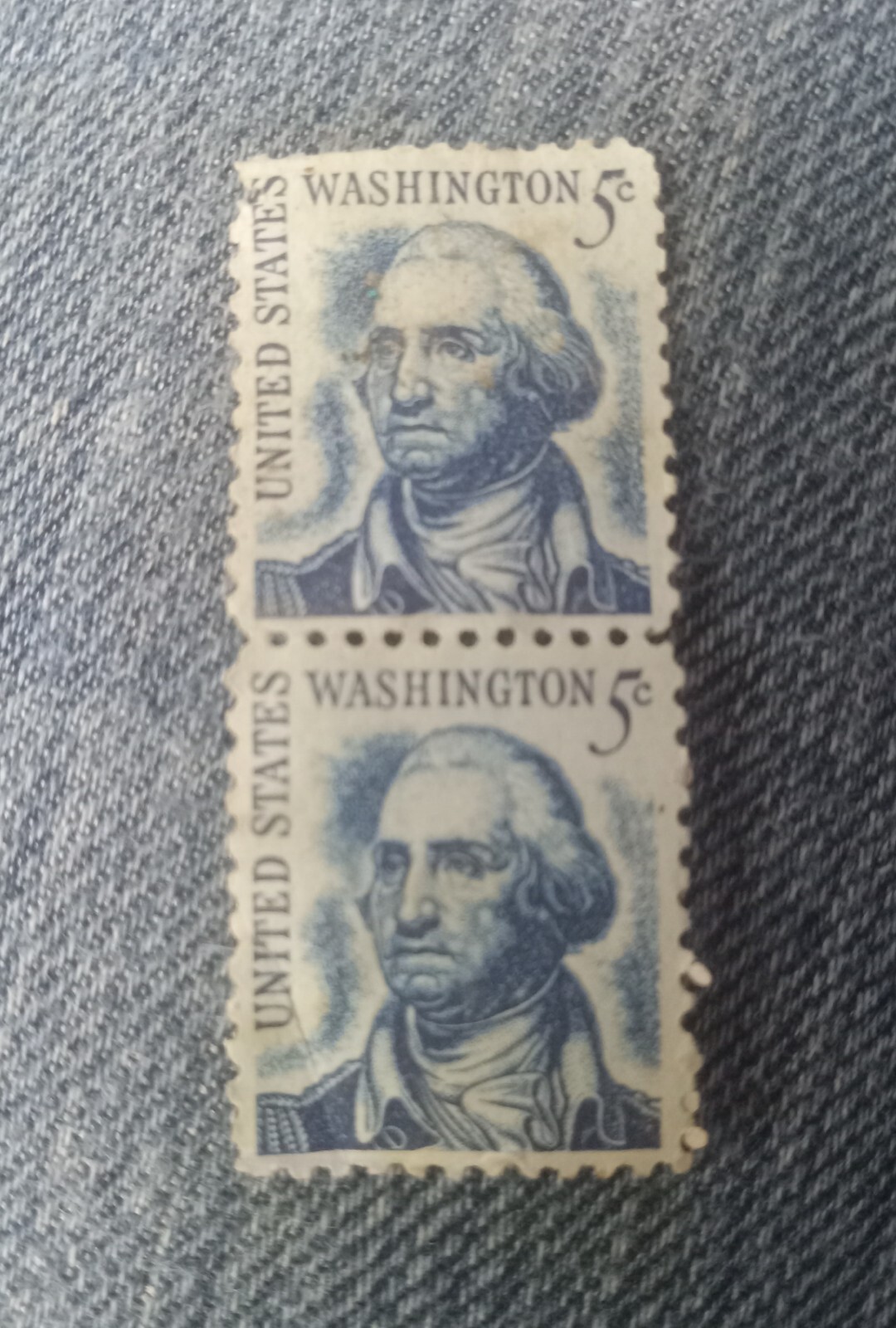 2 unused stamps, great condition, in plastic 