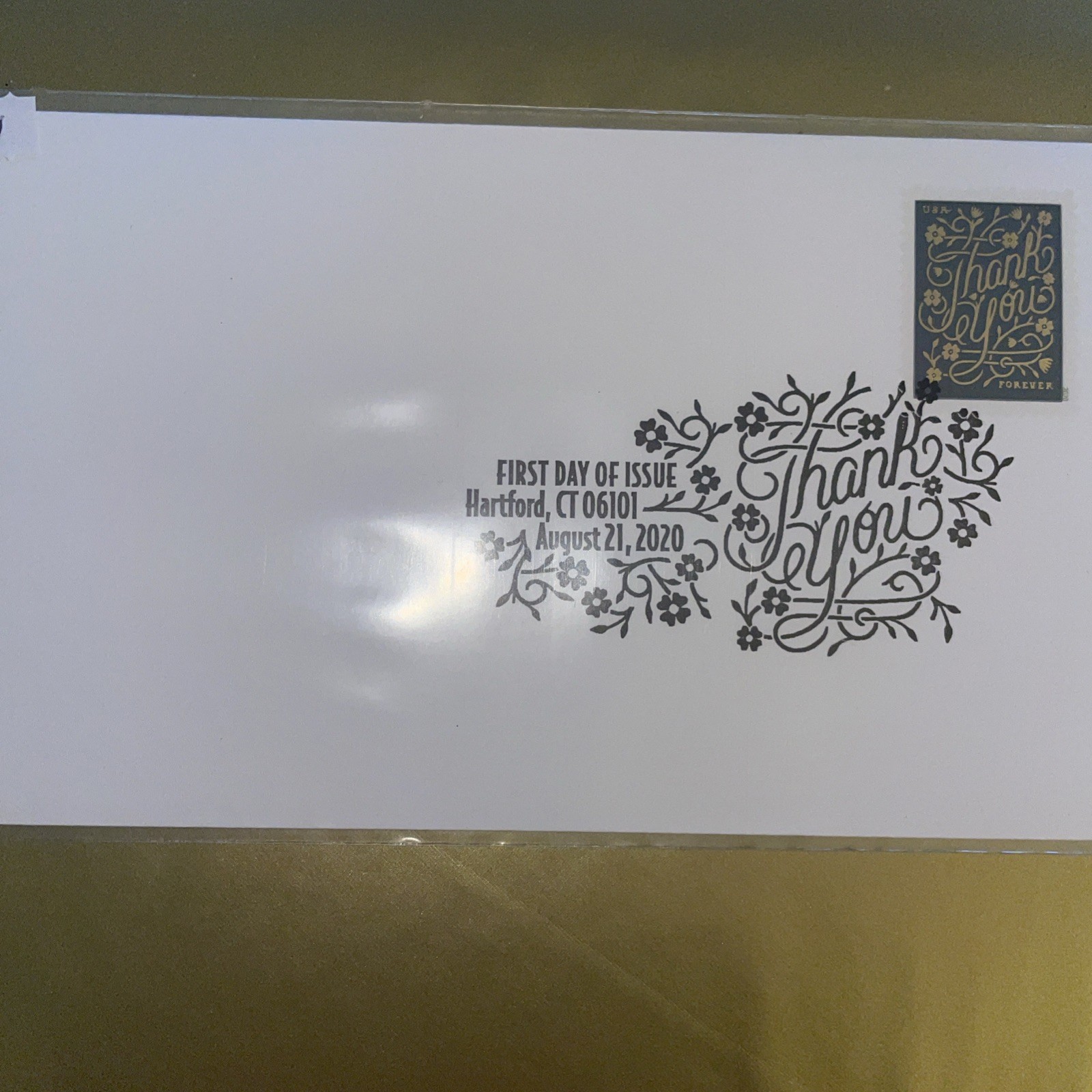 Thank You Pane of 20 + 3 Blocks Of 4 Forever Stamps + 4 FDC & 4 DCP envelopes