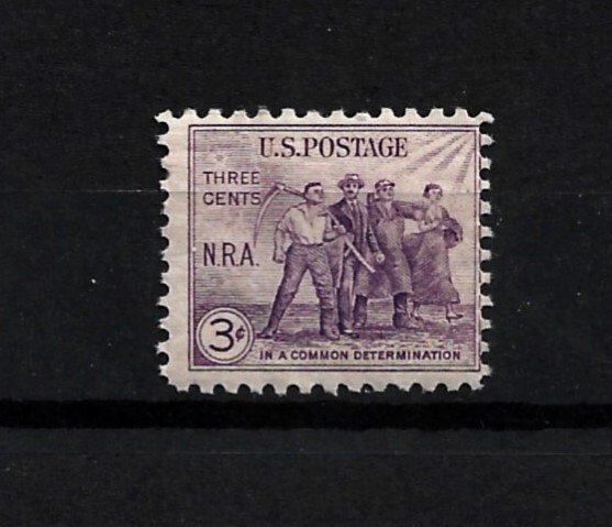 US Stamp Scott # 732-3c-Mint/NH-OG-1933-Group of Workers