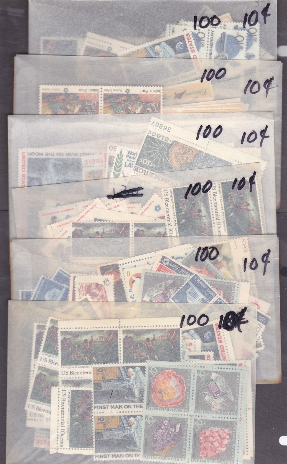 US MNH Discount Postage 600 x 10¢ = $60.00 Face Selling For $42.00